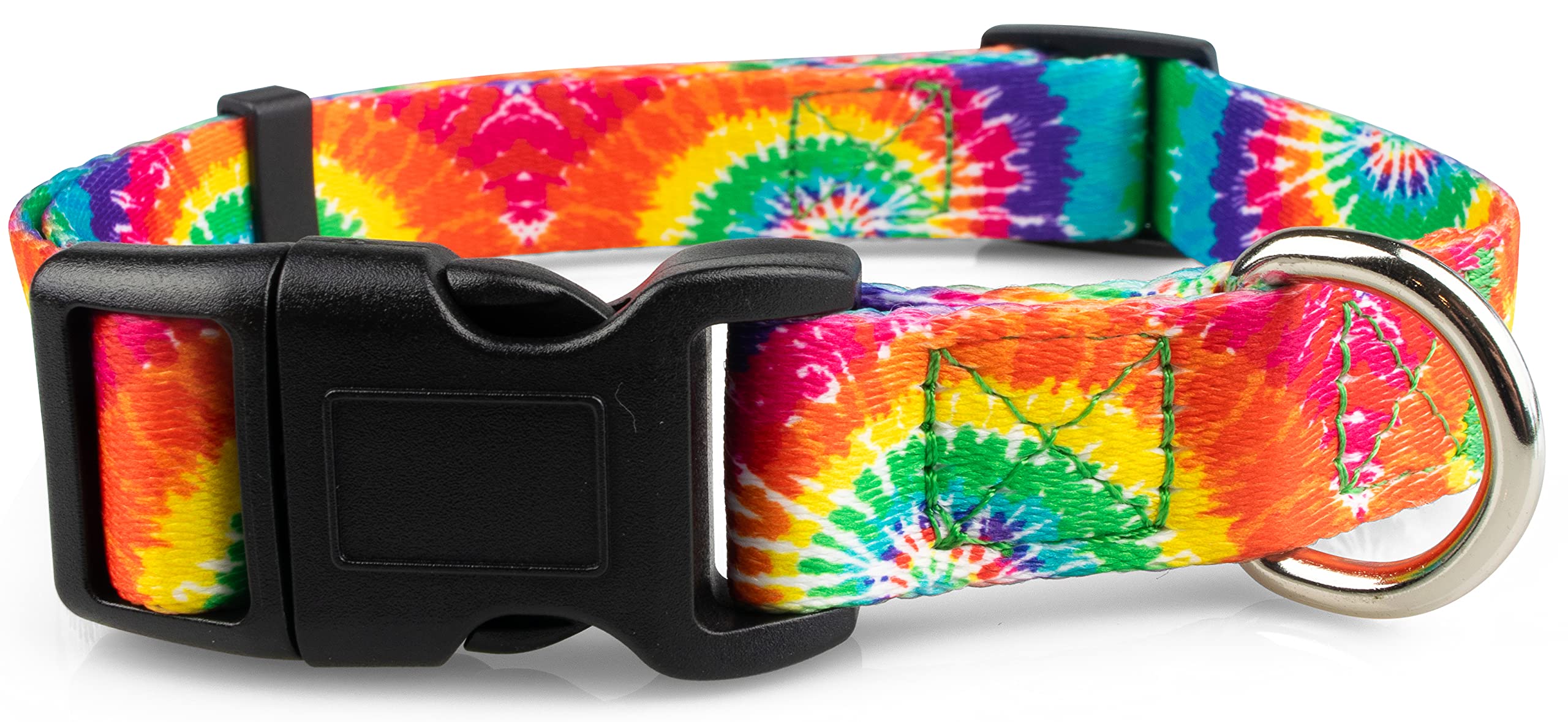 Limeloot Tie Dye Dog Collar for Female and Male Dogs, Medium