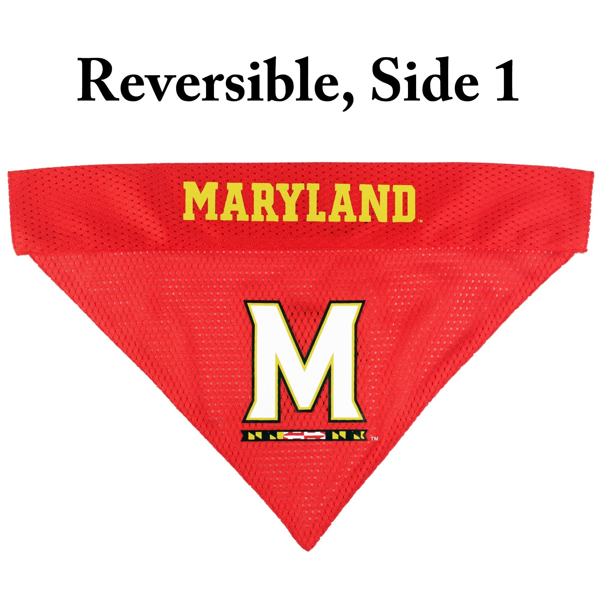 Pets First Collegiate Pet Accessories, Reversible Bandana, Maryland Terrapins, Large/X-Large