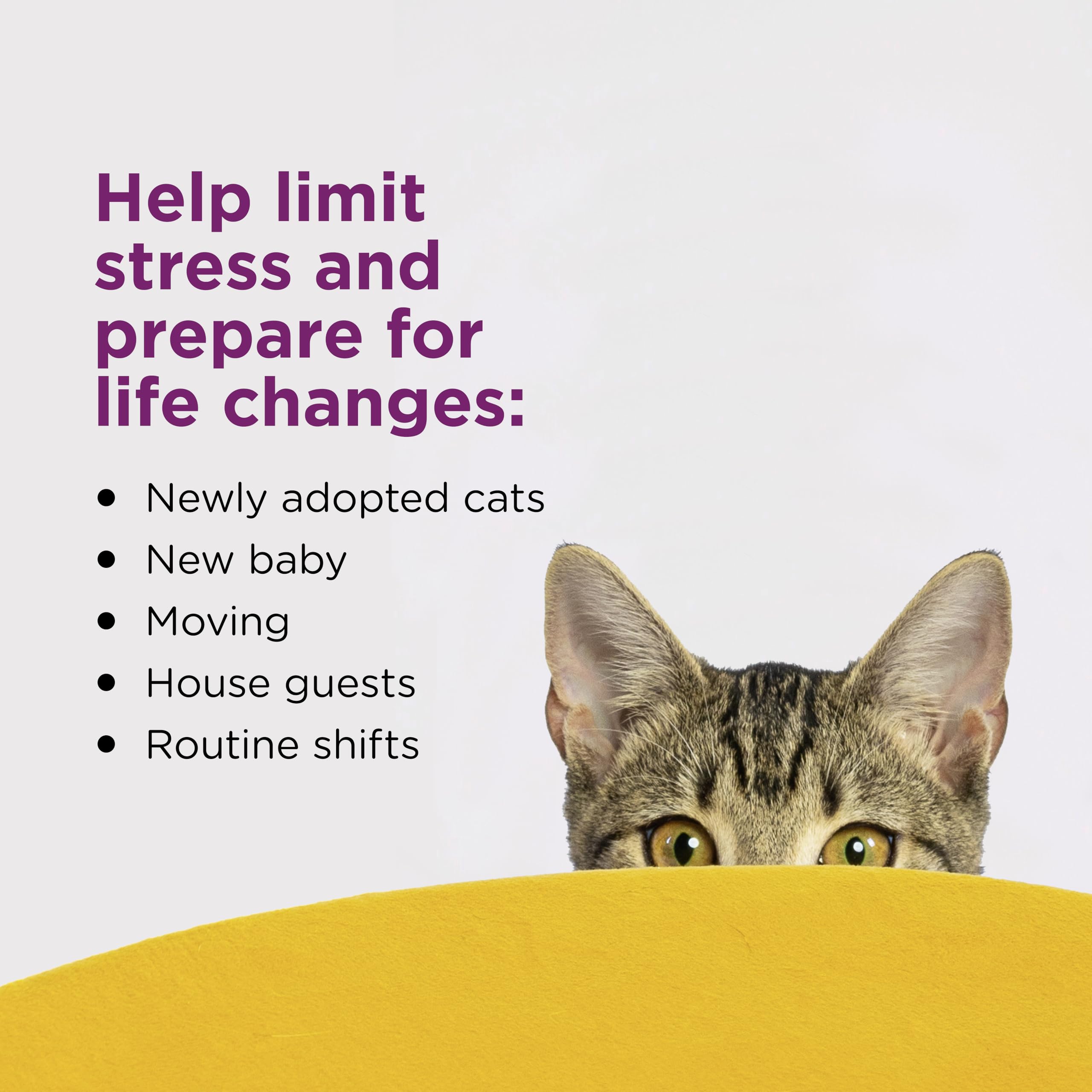 Comfort Zone 3 Pack Cat Calming Diffuser Refills; 30-Day Refills; Pheromones Help Cat Anxiety