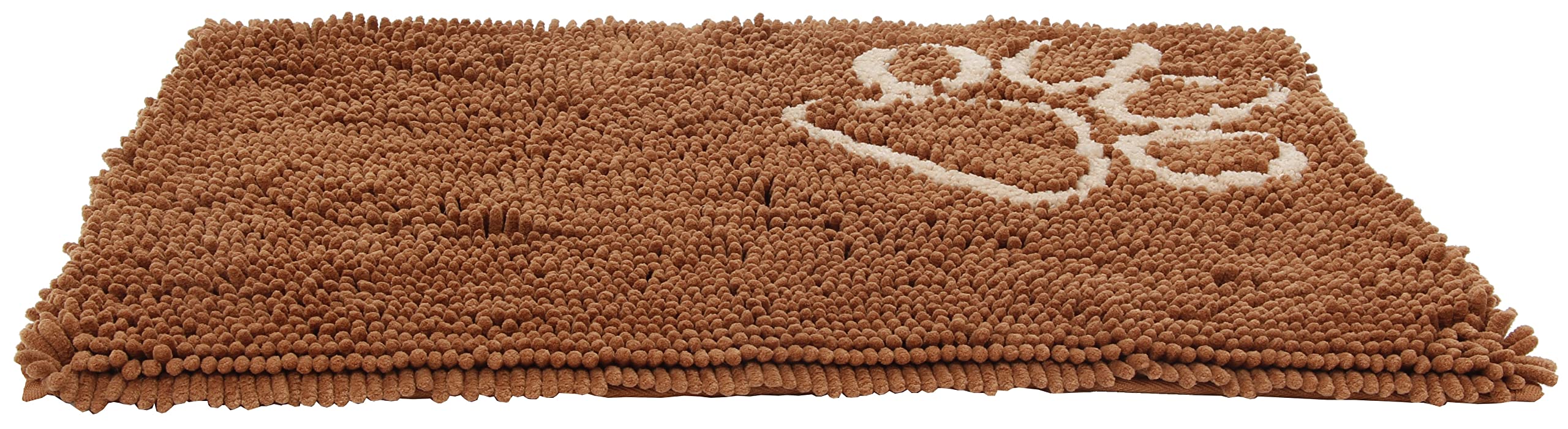 Pet Life Fuzzy Quick-Drying Anti-Skid and Machine Washable Dog Mat, Light Brown