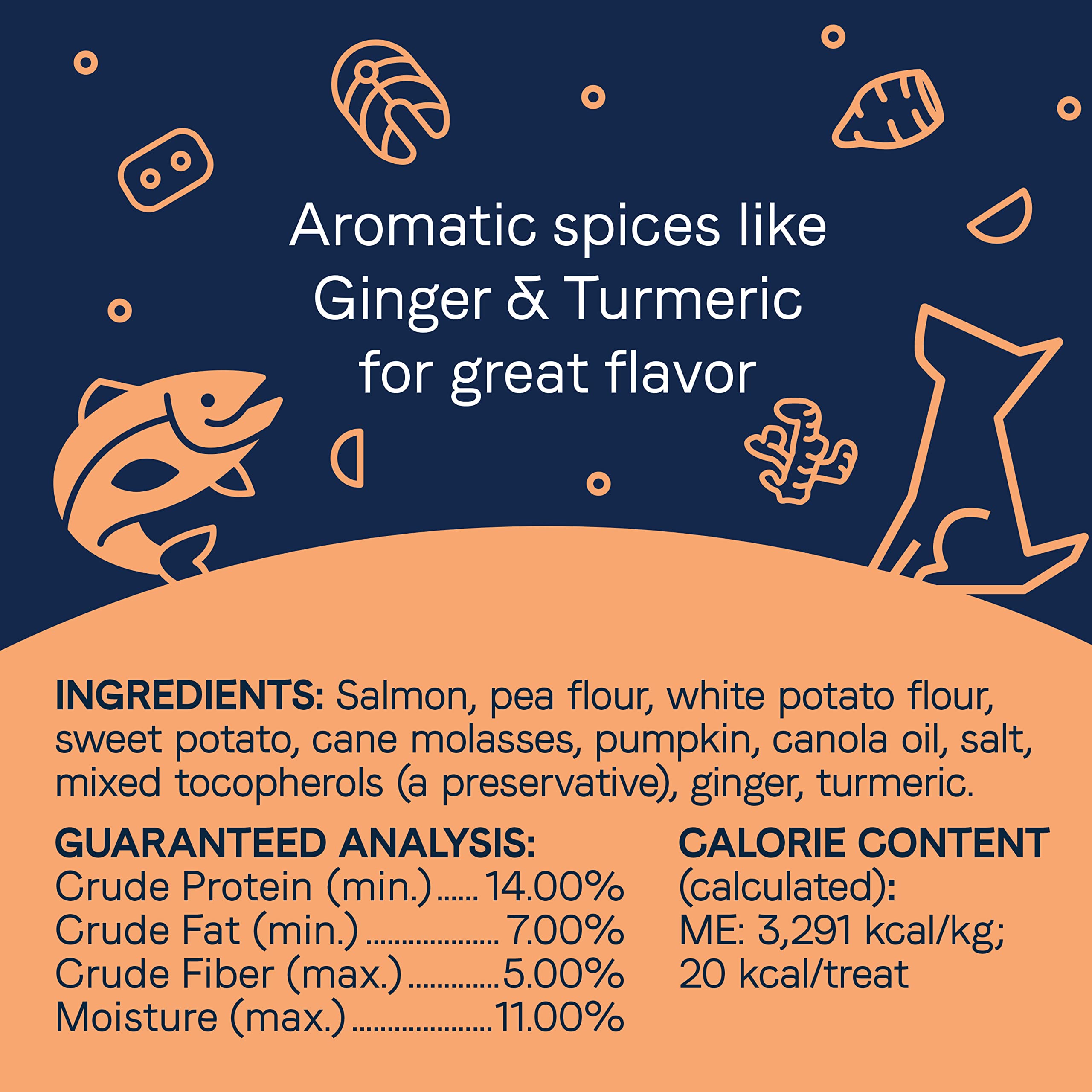 CANIDAE PURE Heaven Biscuits with Salmon & Sweet Potato Dog Treats 11 oz.