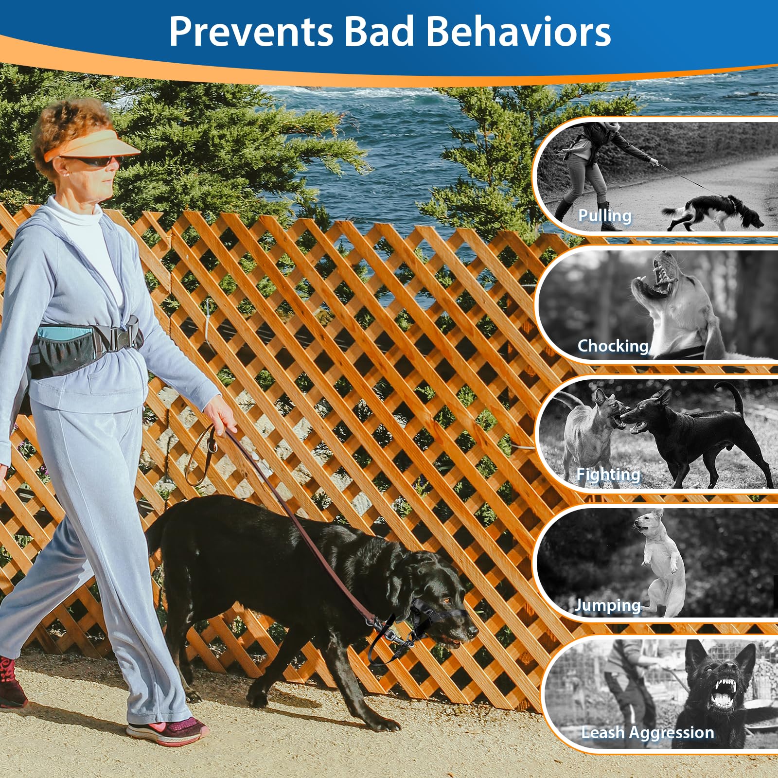 Barkless Soft Dog Head Collar, No Pull Training Tool For Small Medium Large Dogs On Walks, Gentle Training Collar And Control Fo