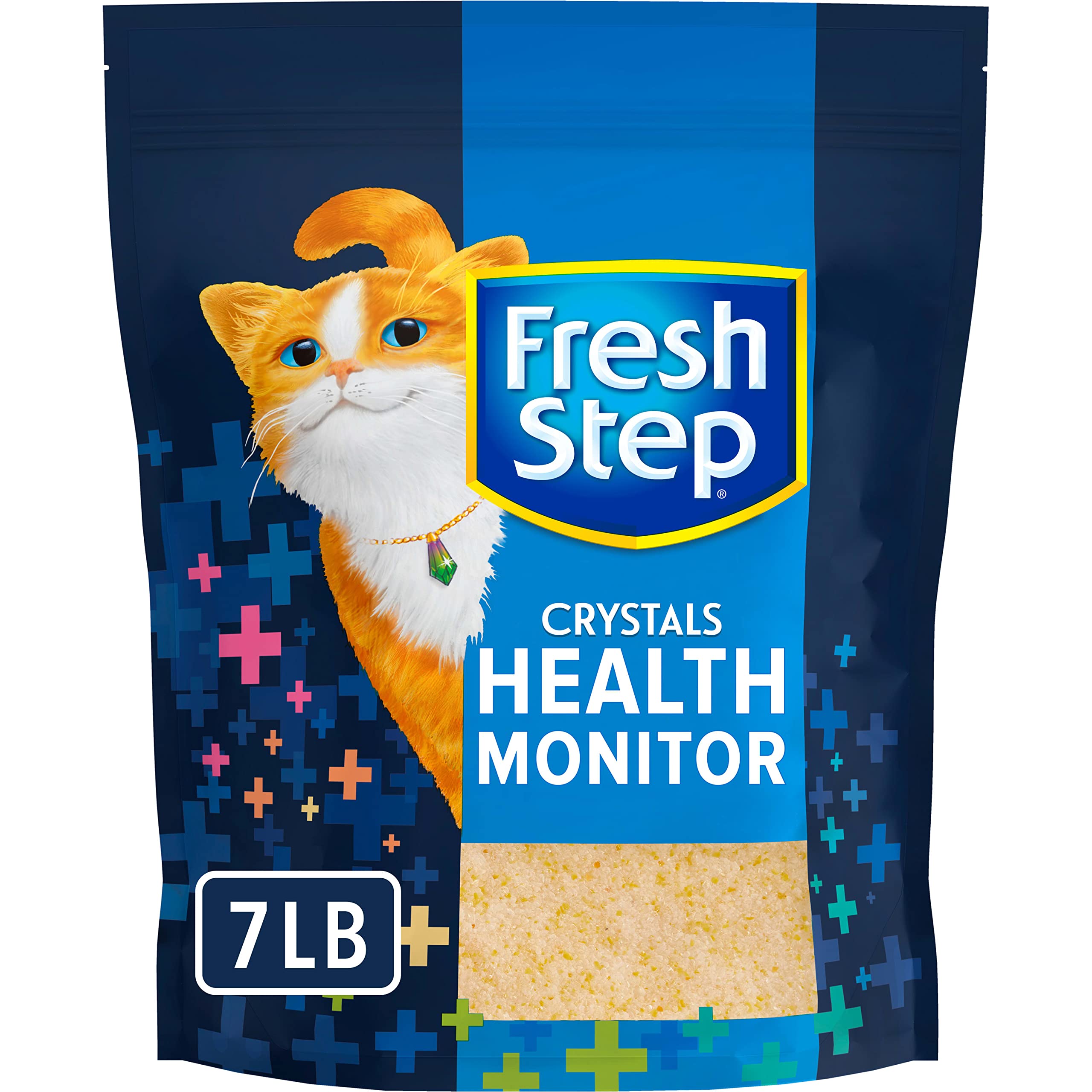 Fresh Step Crystals Health Monitoring Cat Litter, Color-Changing Litter Helps Detect Irregularities In Cat Urine, Controls Odor 