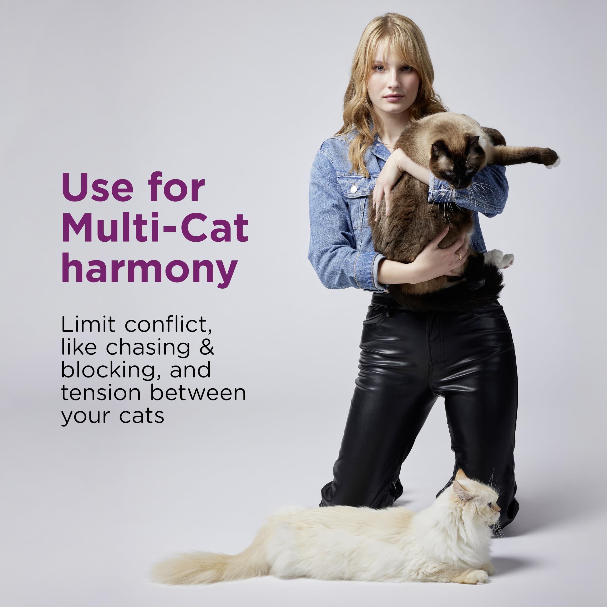 Comfort Zone 3 Pack MultiCat Diffuser Refills; Cat Calming Pheromones Help Anxiety; 30-day refills