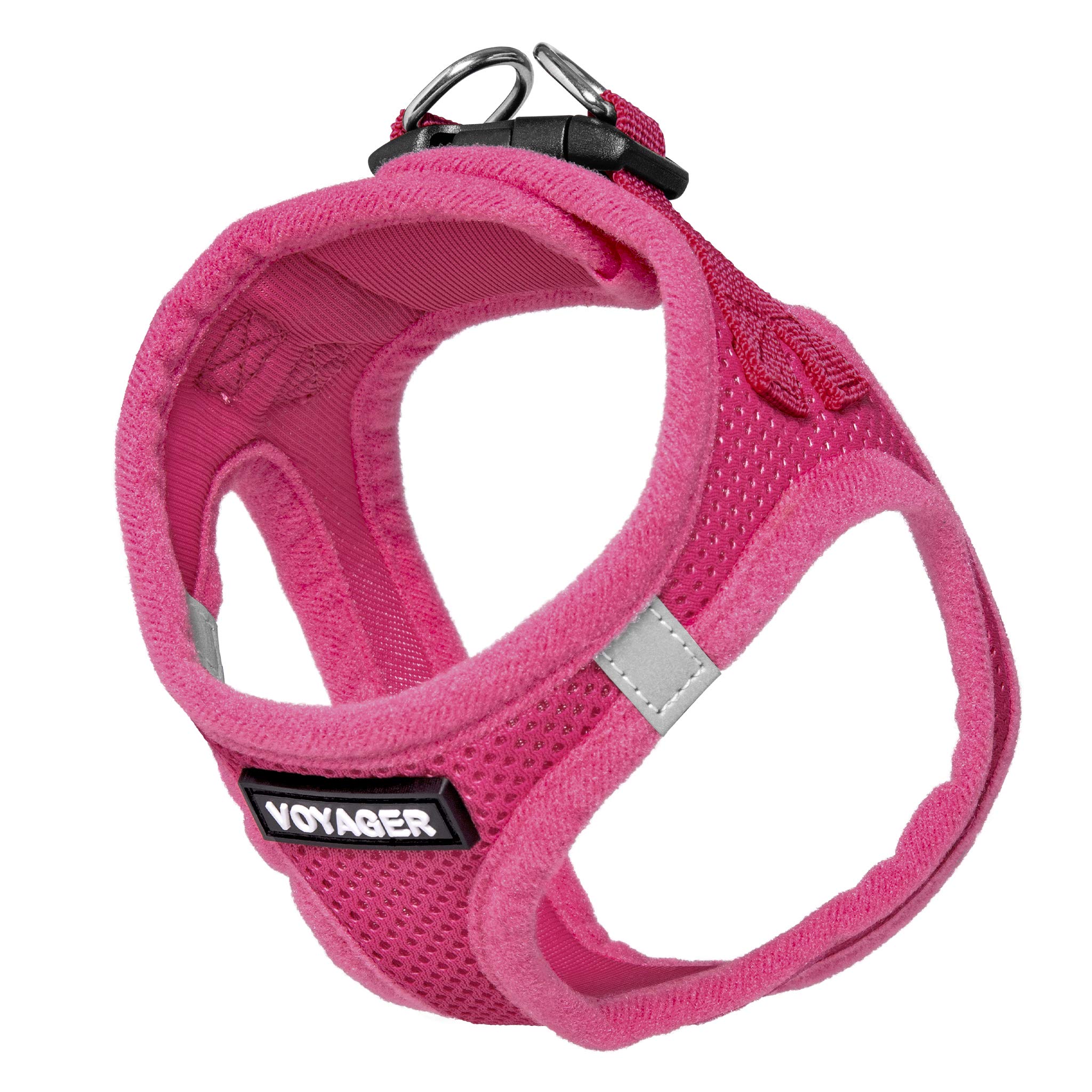 Voyager Step-In Air Dog Harness - All Weather Mesh Step In Vest Harness For Small And Medium Dogs By Best Pet Supplies - Harness (Fuchsia), X-Small