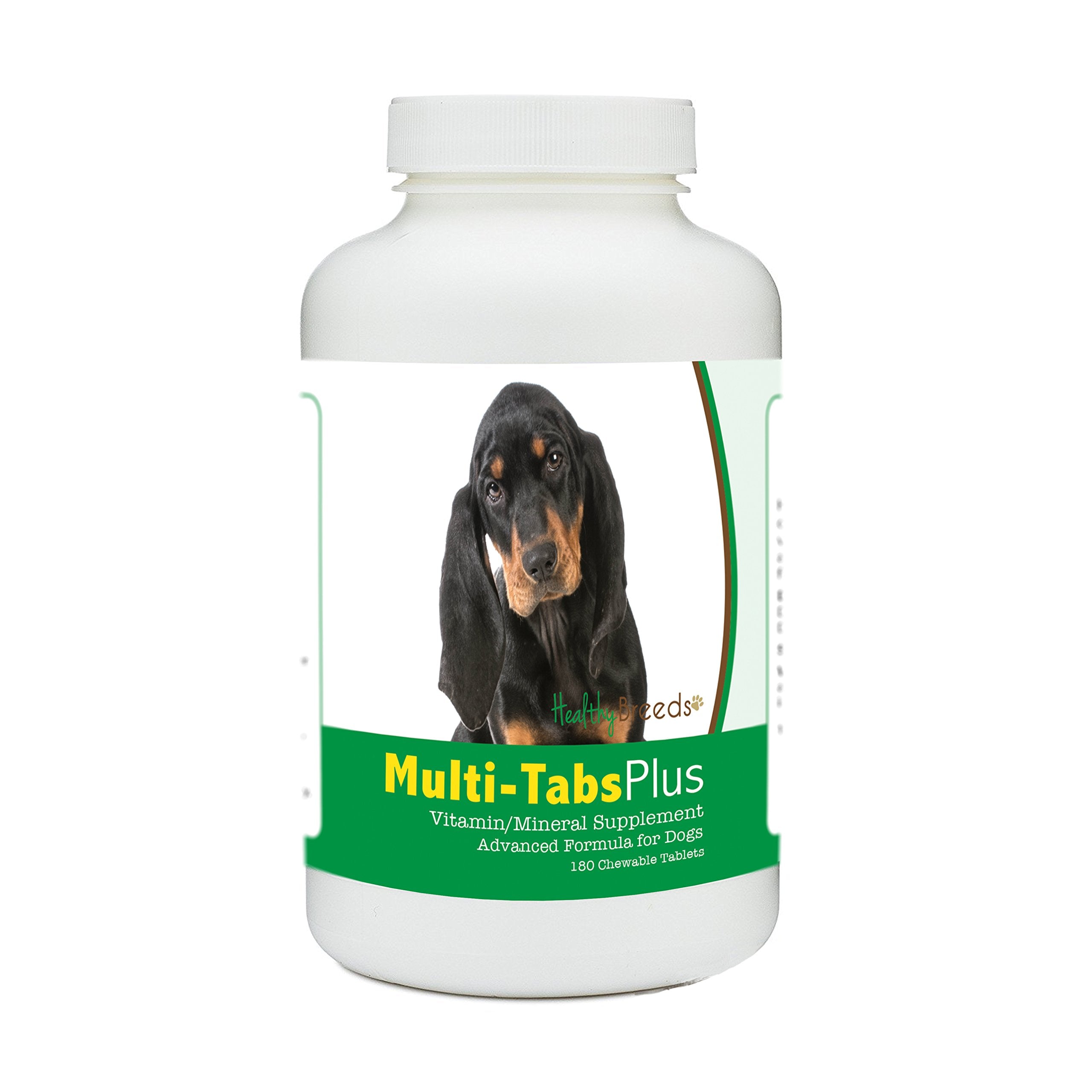 Healthy Breeds Black and Tan Coonhound Multi-Tabs Plus Chewable Tablets 180 Count