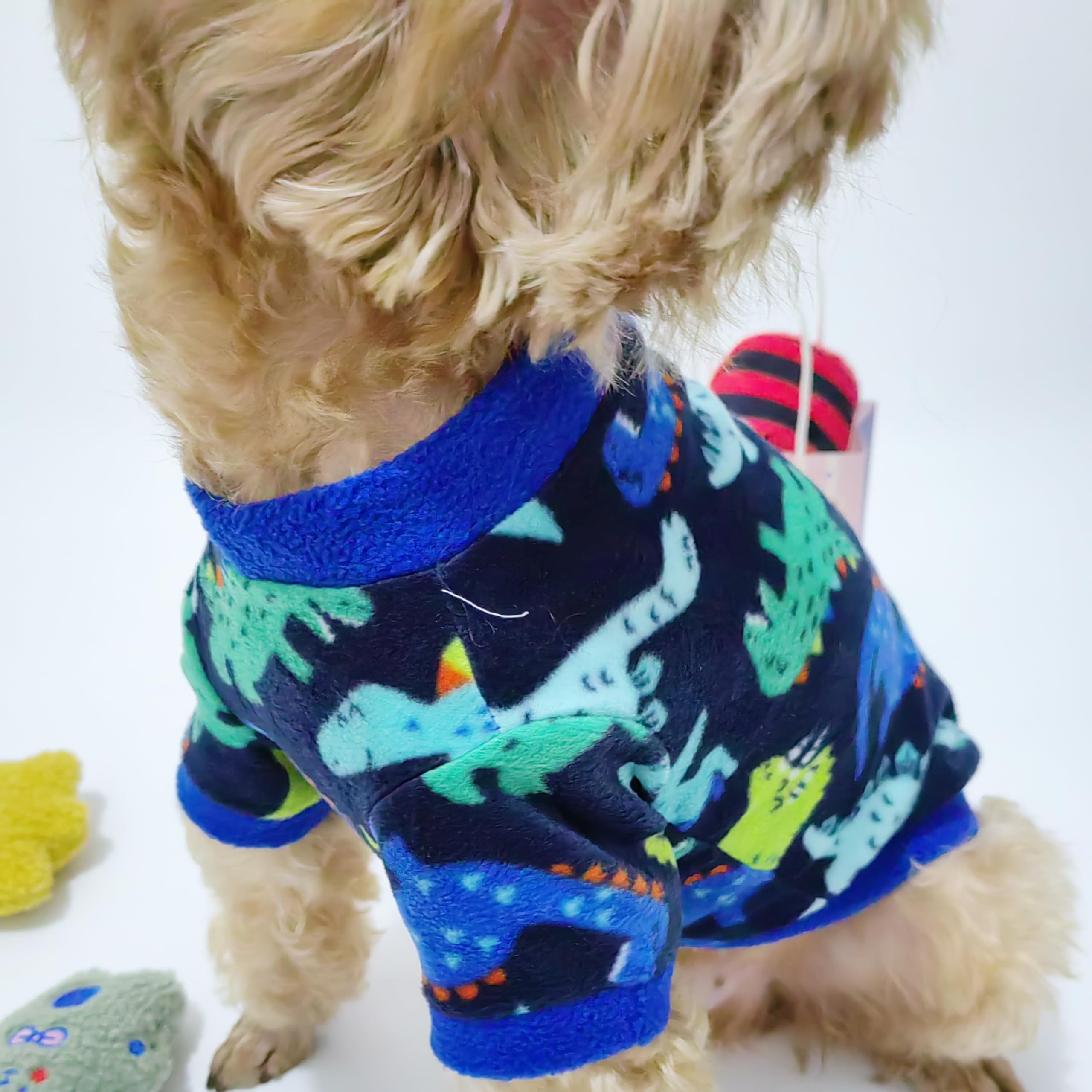 Cat Sweater Star/Dino Dog Sweater Warm Fleece Winter Pullover Holiday Sweaters For Small Dogs For Cats Only Knitwear