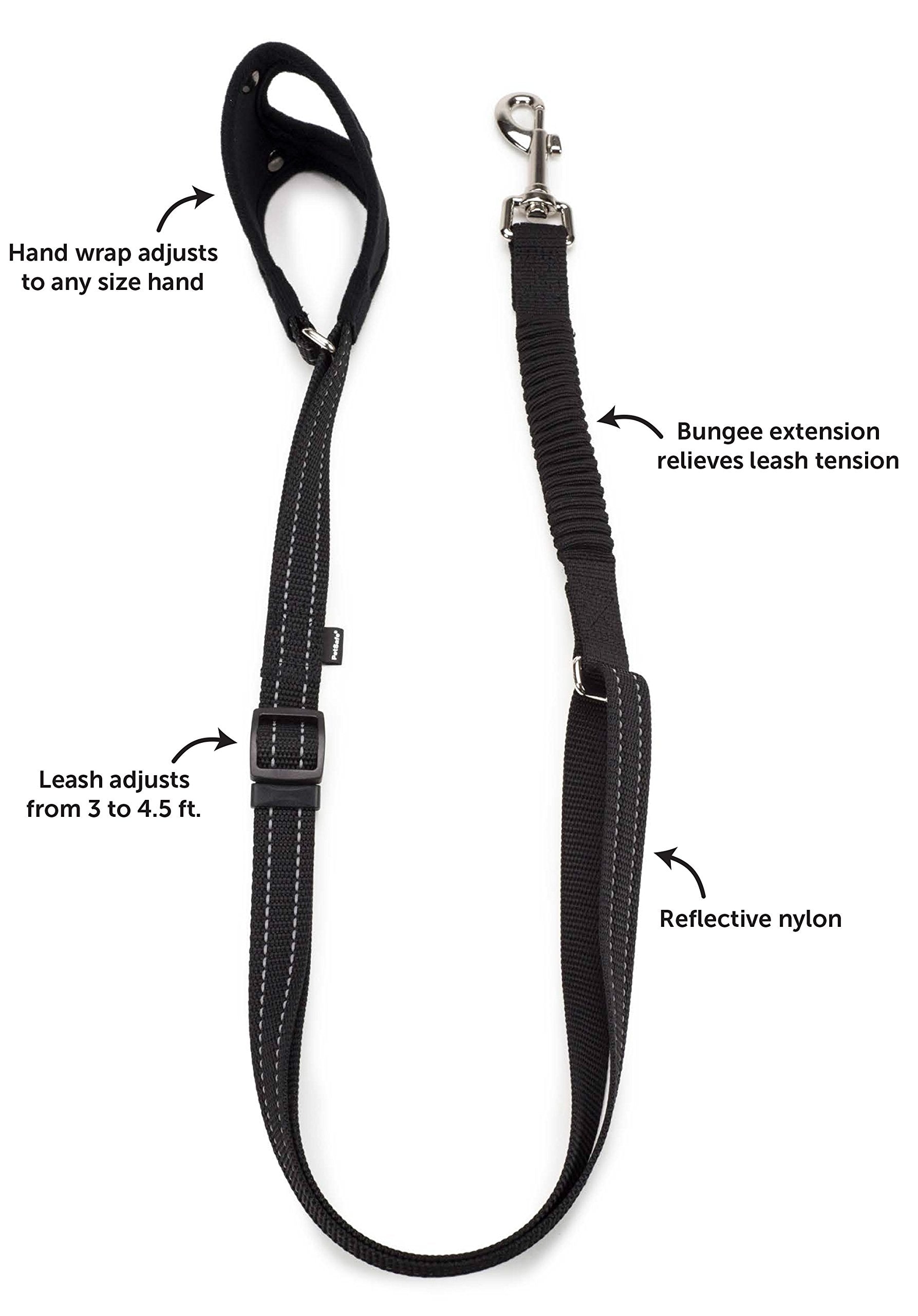 Petsafe Sport Leash, Durable Nylon Leash With Unique Padded Hand Wrap Handle To Help Keep Hands Free For Running Or Walking, For