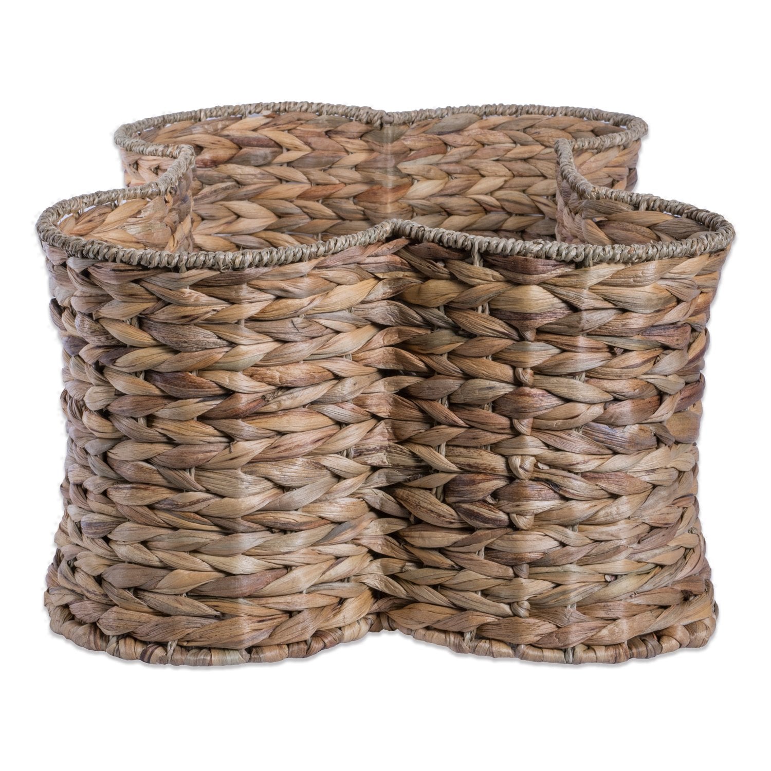 Bone Dry Pet Storage Collection Bone Shape Hyacinth Toy Basket, Natural, Small