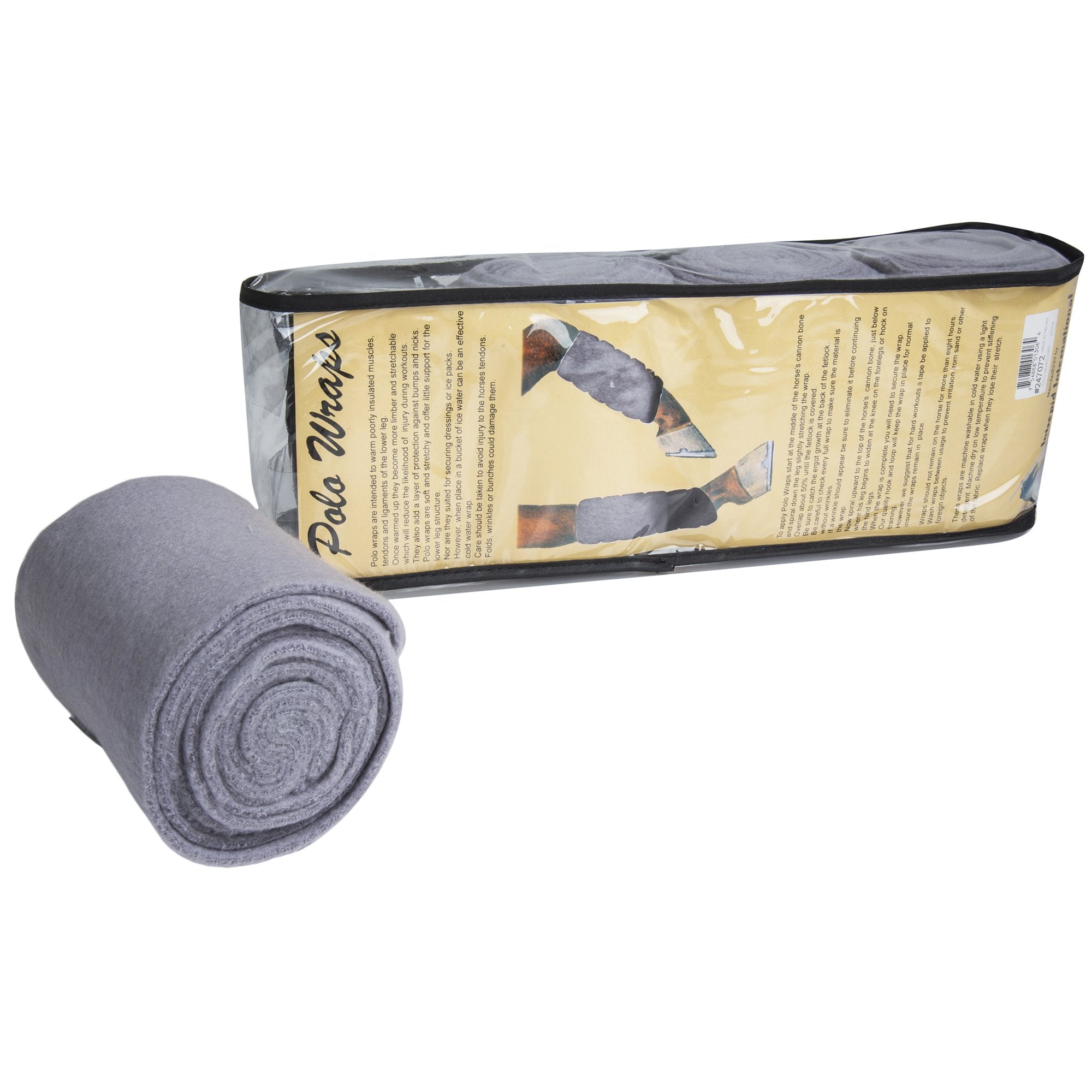 Intrepid International Polo Wraps for Horses Set of 4, Cotton Bandage Wrap, Horse Leg Wraps, Vet Wrap for Horses, Pain Free Supp