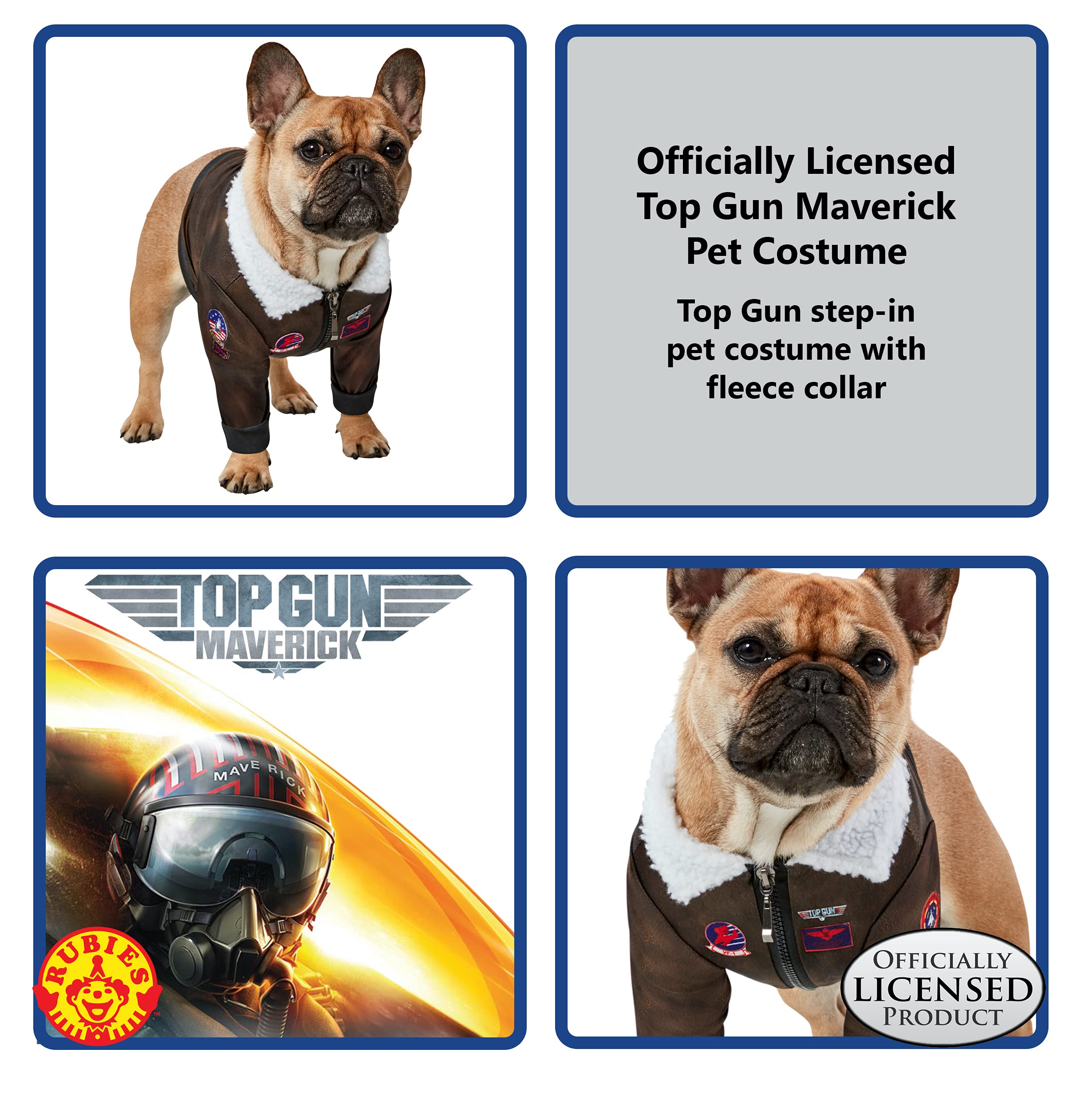 Rubies Top Gun Classic Movie Pet Costume, X-Small For Themed Parties And Halloween