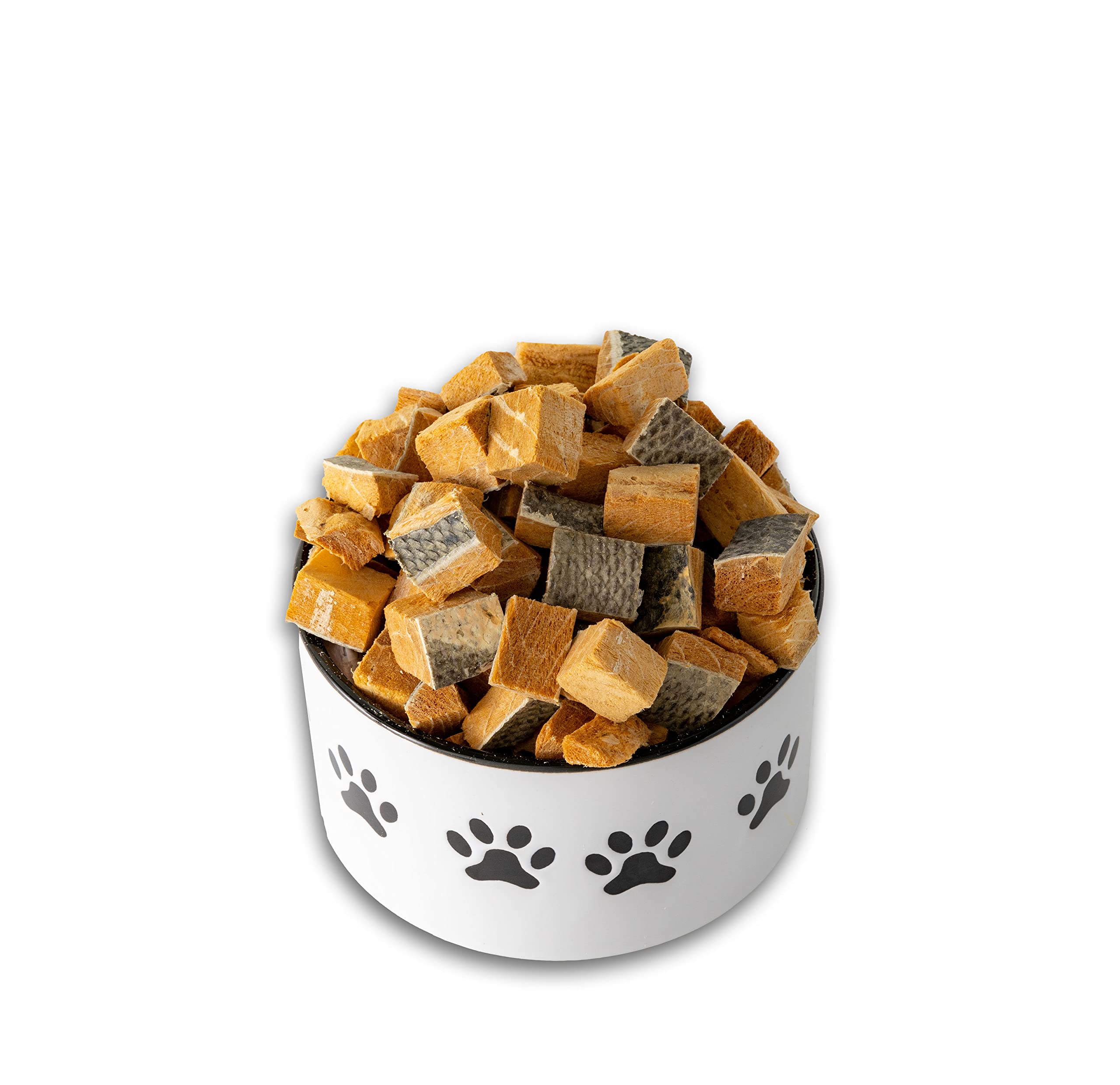 HOLI Freeze Dried Salmon Dog Treats - with Omega 3 and 6 Fish Oil - All Natural Dog Treats - Human Grade - Wild Caught Salmon -
