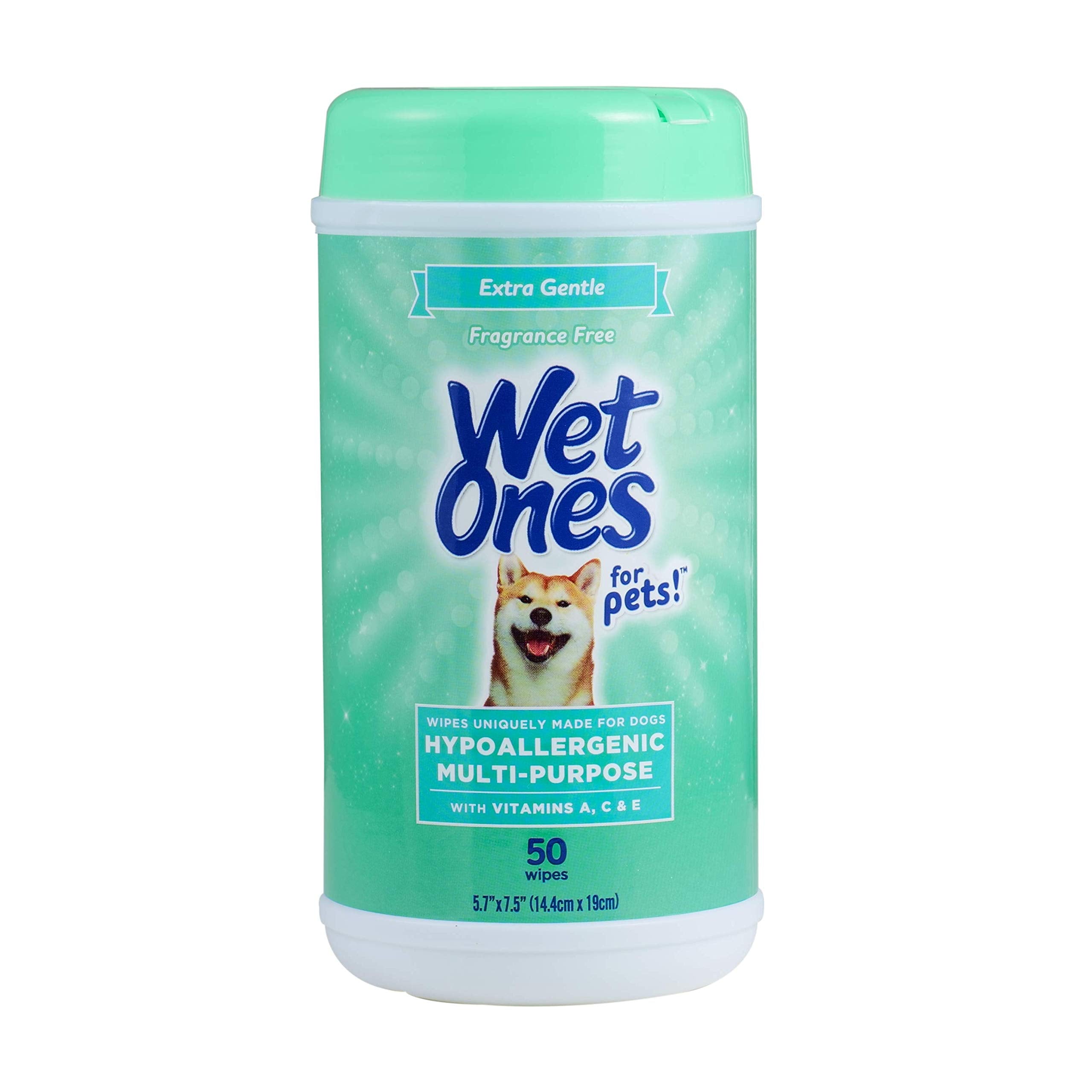 Wet Ones For Pets Multi-Purpose Dog Wipes With Vitamins A, C & E | Fragrance-Free Dog Wipes, Pet Wipes Multipurpose | Dog Groomi