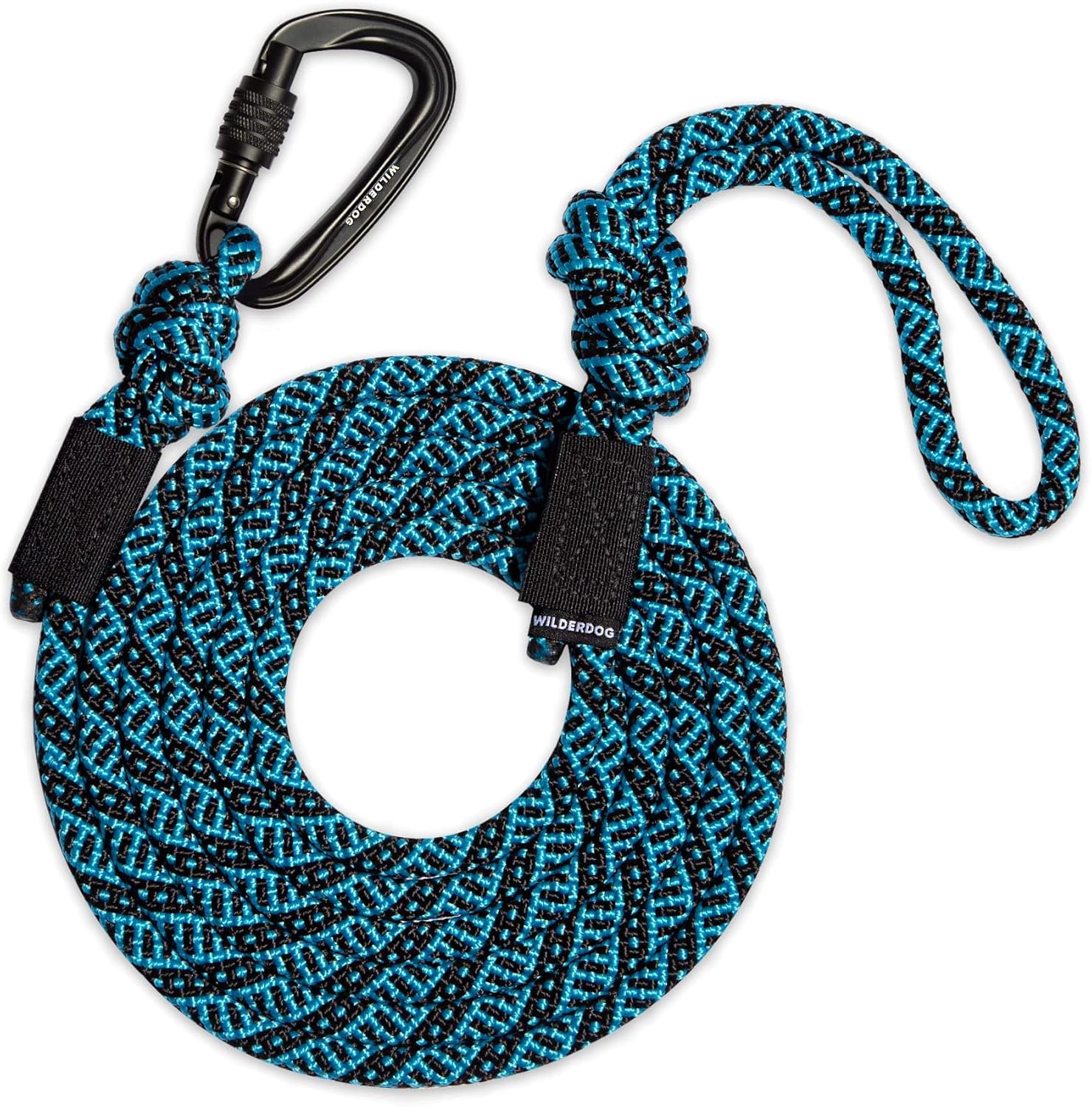 Wilderdog Carabiner Climbing Rope Dog Leash For Medium & Large Dogs - 10Ft - Teton