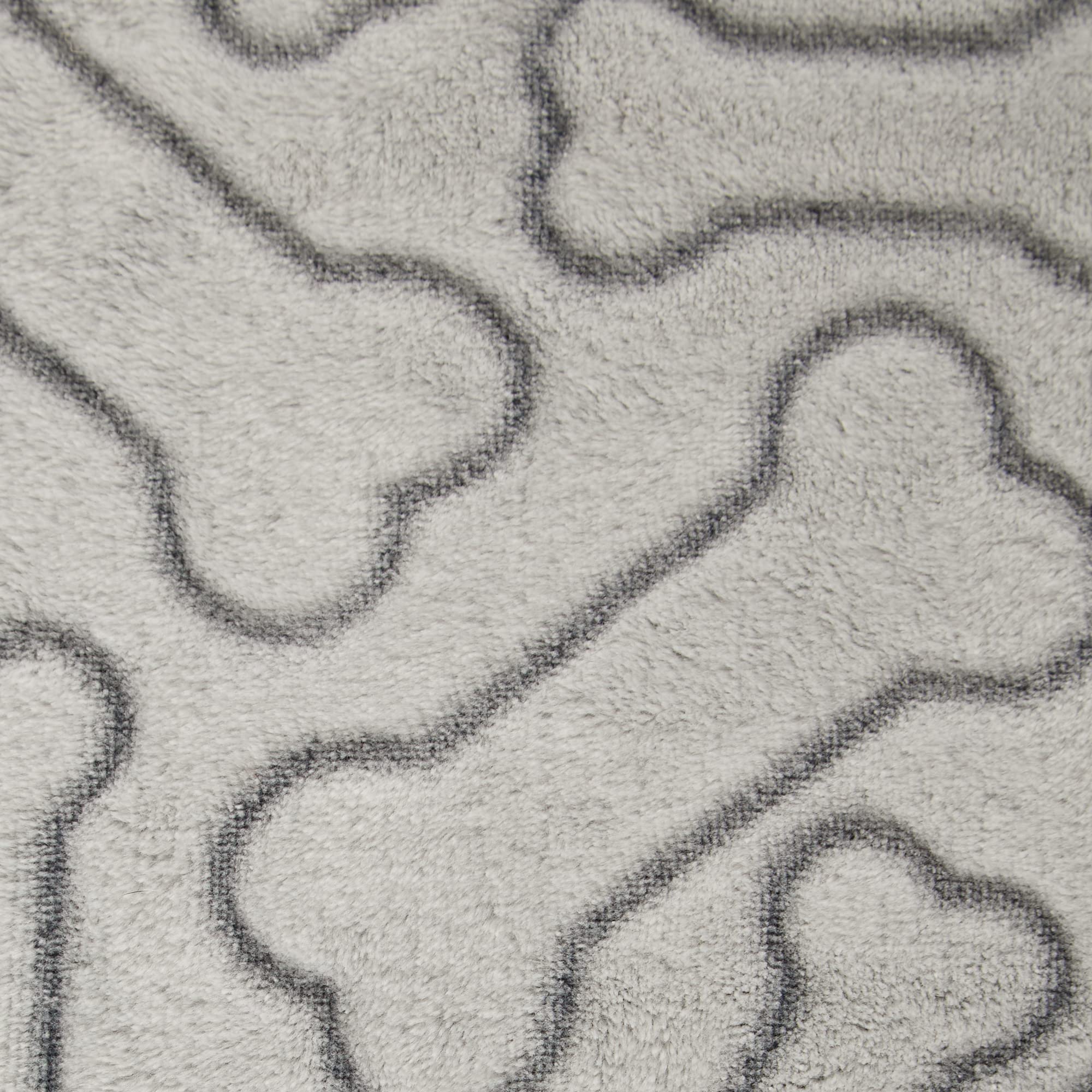 Bone Dry Embossed Bone Print Pet Blanket, 36x48", Taupe