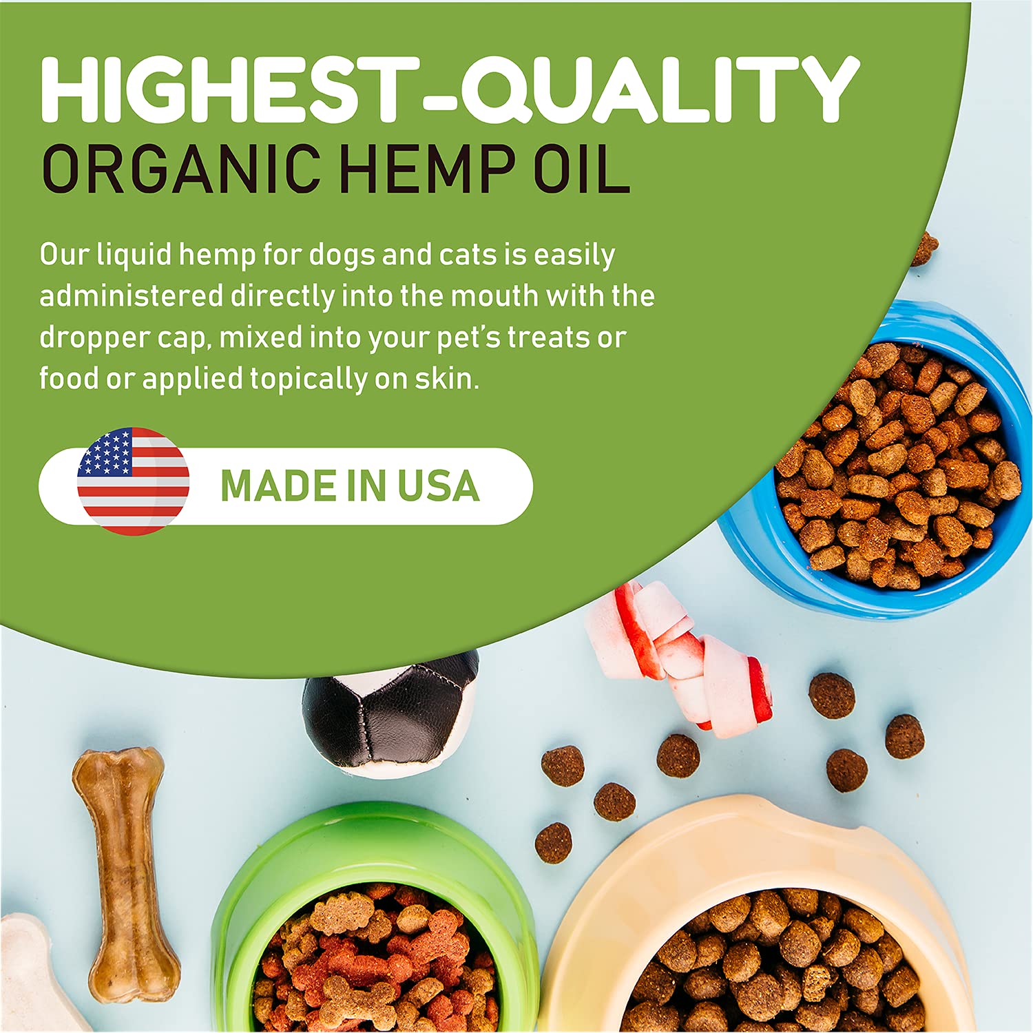 Billion Pets - Hemp Oil for Dogs and cats - Hemp Oil Drops with Omega Fatty Acids - Hip and Joint Support and Skin Health
