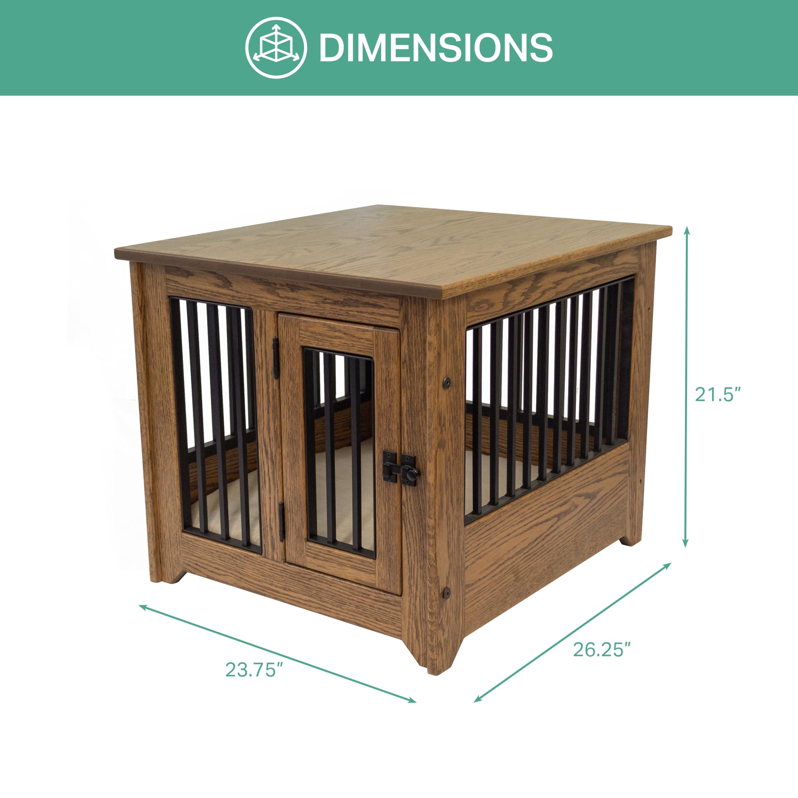 Pet Cabinet With Powder Coated Aluminum Grates & Pad