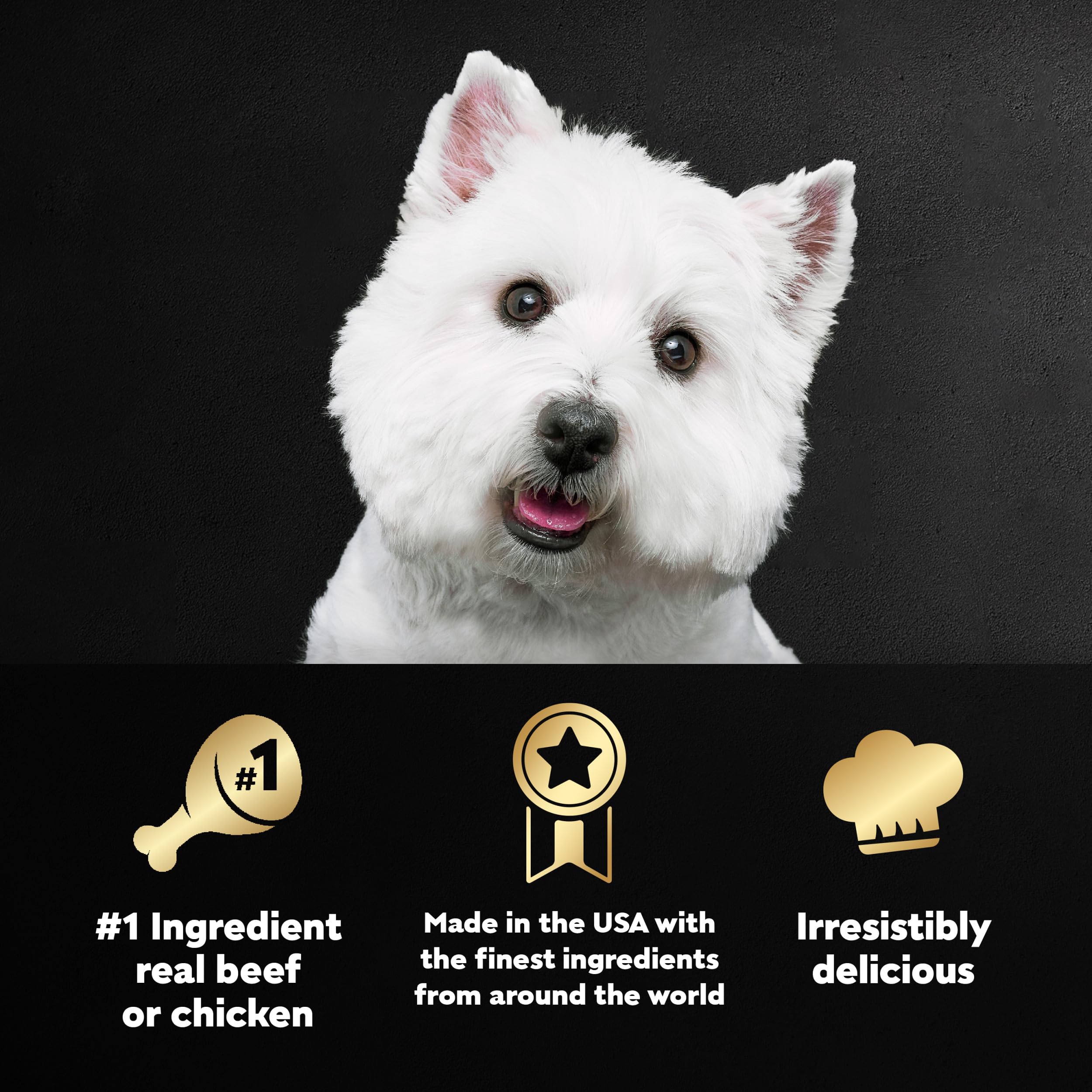 CESAR Adult Wet Dog Food Classic Loaf in Sauce Beef Recipe, Filet Mignon, Grilled Chicken and Porterhouse Steak Variety Pack, 3.