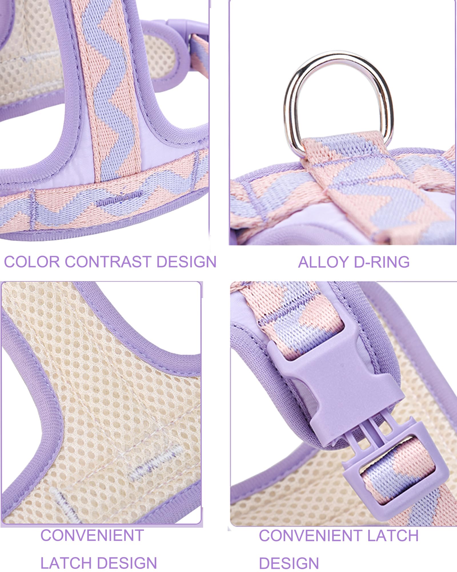 Petank Blue Large Dog Harness - No Pull, Easy Walk, Adjustable Vest Harness With 2 Leash Clips