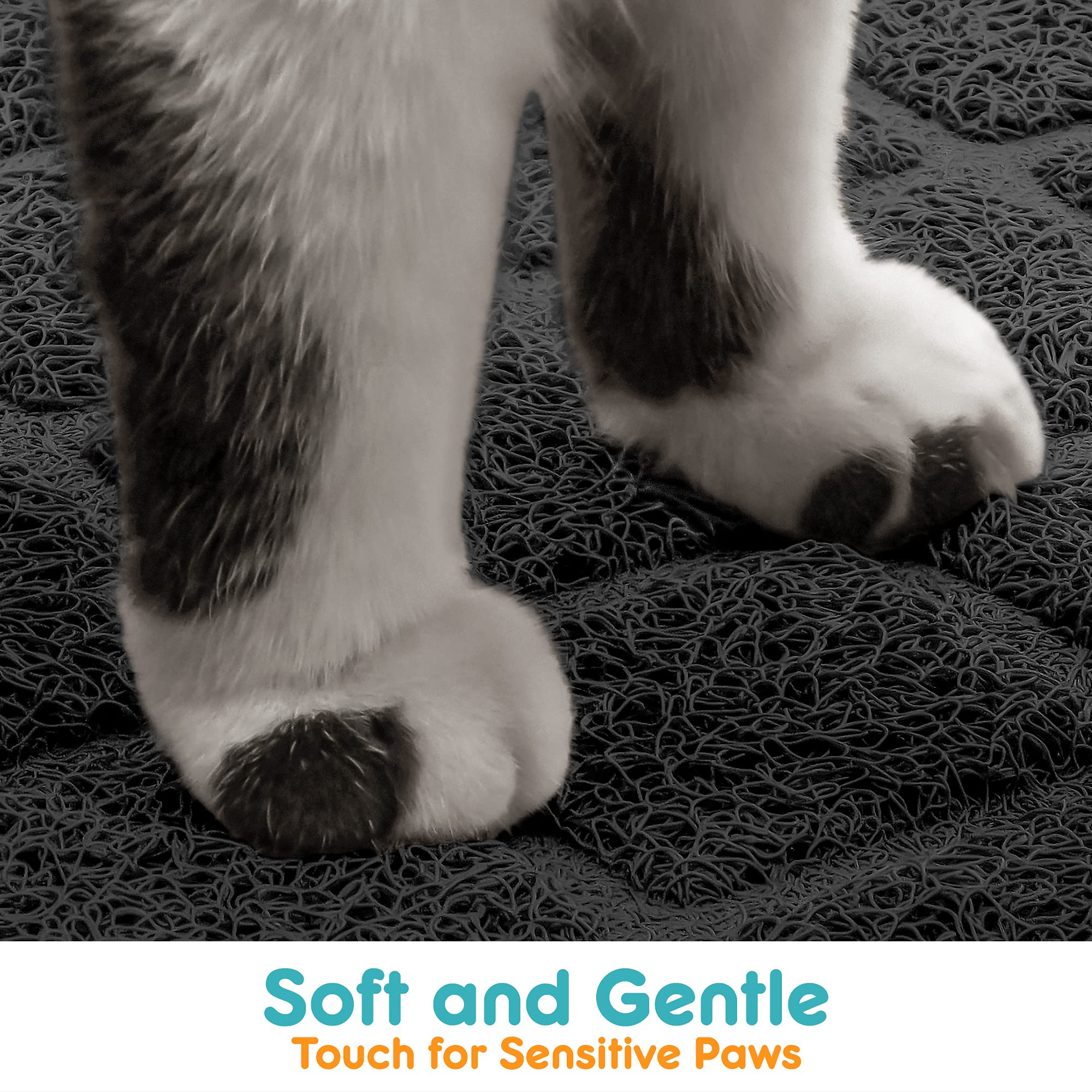 Conlun Cat Litter Mat Litter Trapping Mat, 35 X 23 Premium Durable Pvc Grid Mesh With Scatter Control, Non-Slip, Less Waste Cat