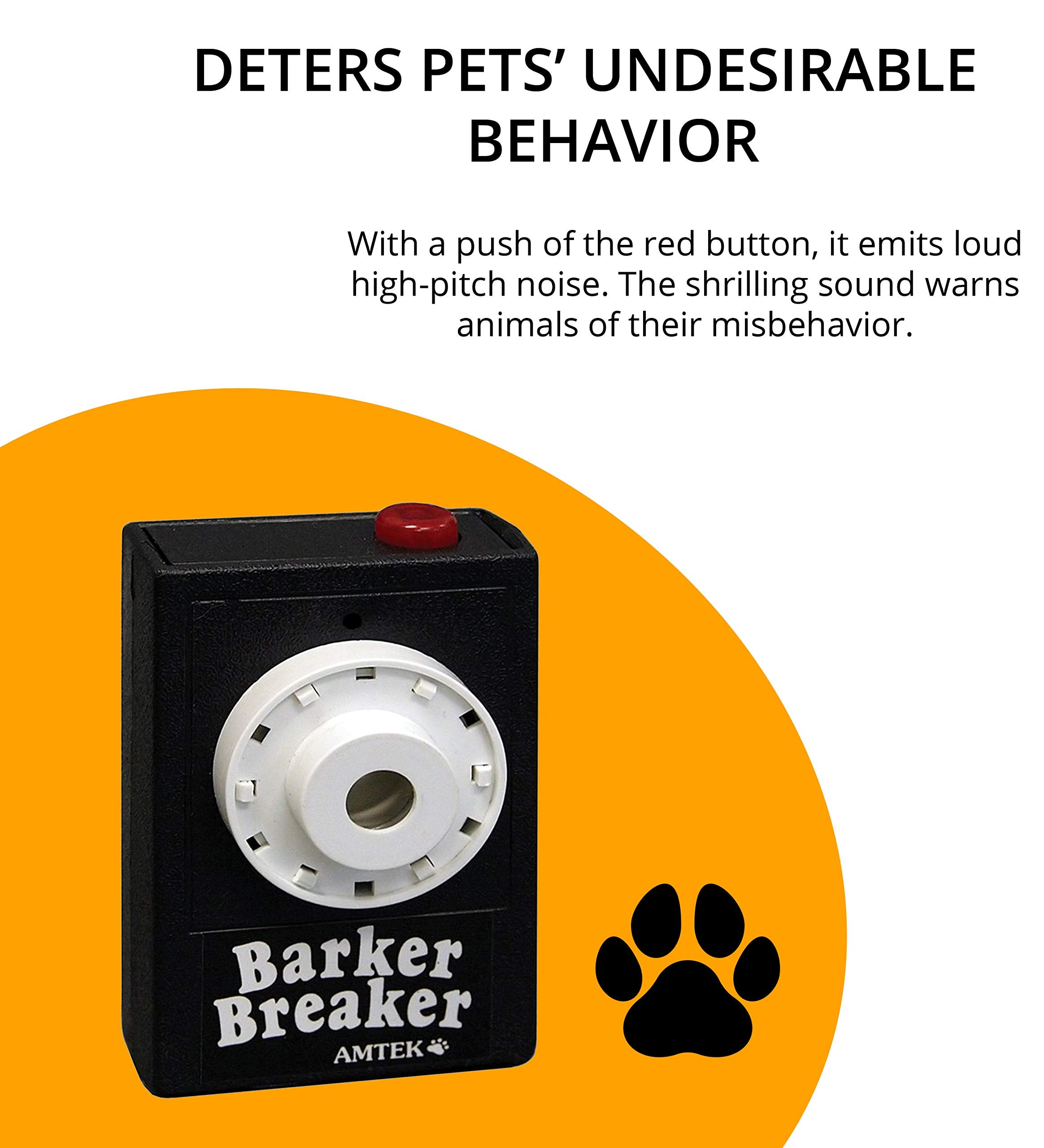 Amtek BB1 Original Barker Breaker - Black All-Purpose Pet Trainer for Effective Pet Behavior Control