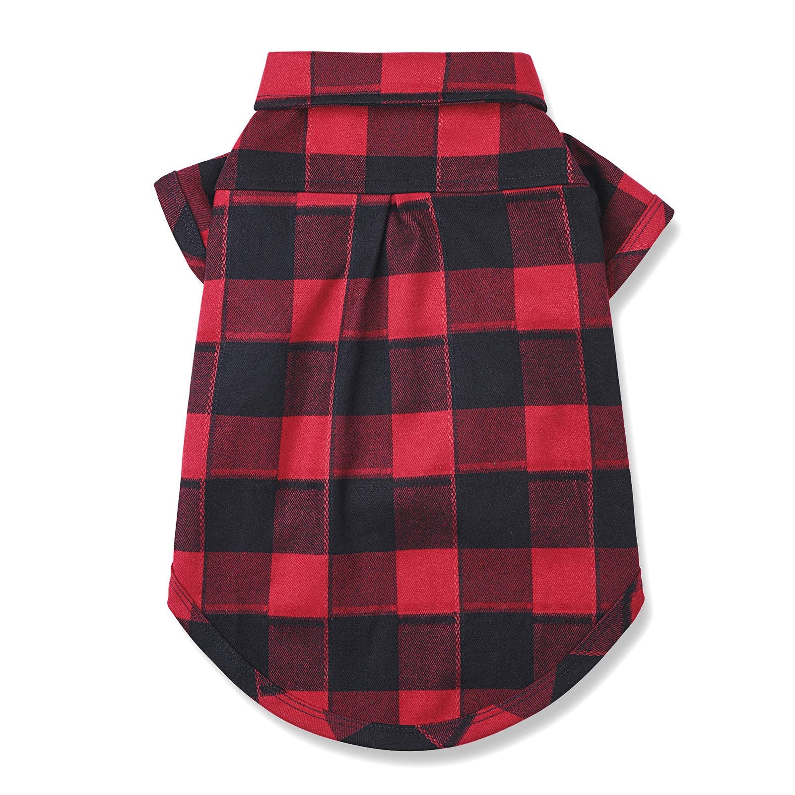 Ctilfelix Dog Shirt Plaid Puppy Clothes For Small Medium Large Dogs Cats Boy Girl Kitten Soft Pet T-Shirt Breathable Tee Outfit Adorable Grid Apparel Halloween Thanksgiving [Red#1; 5Xl]