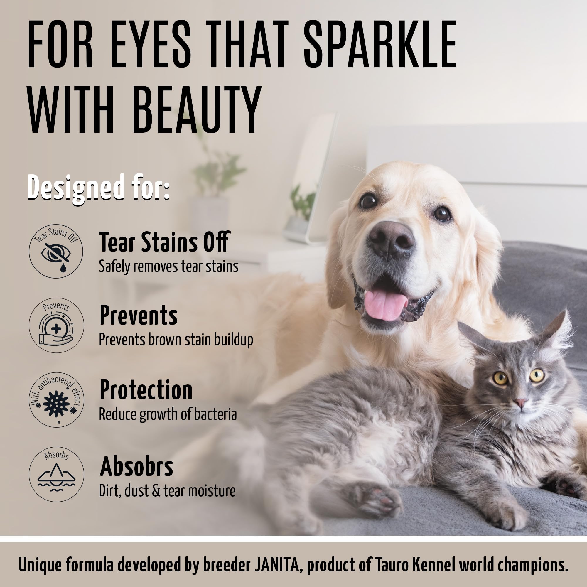 Tauro Proline Pure Nature Stainless Look Clay Shield Mask Grooming Product Ideal For All Dogs And Cats Eyes, Ears, Mouth Area Su