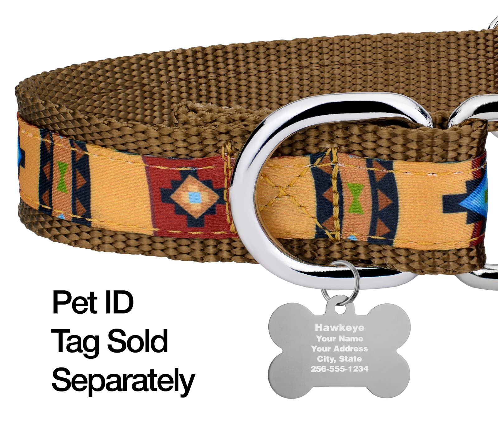 Country Brook Petz - Native Arizona Signature Martingale Dog Collar - Each Collar You Buy, A Collar Is Donated To A Shelter (1 I