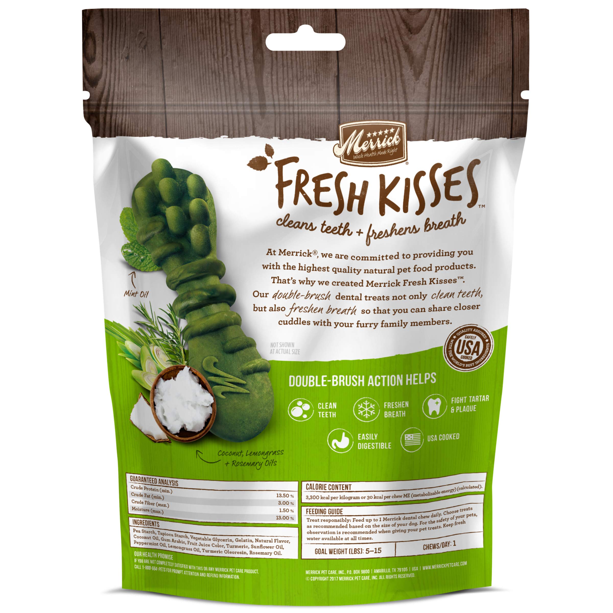 Merrick Dog Fresh Kisses Coconut Xsmall 6Oz 20 Count