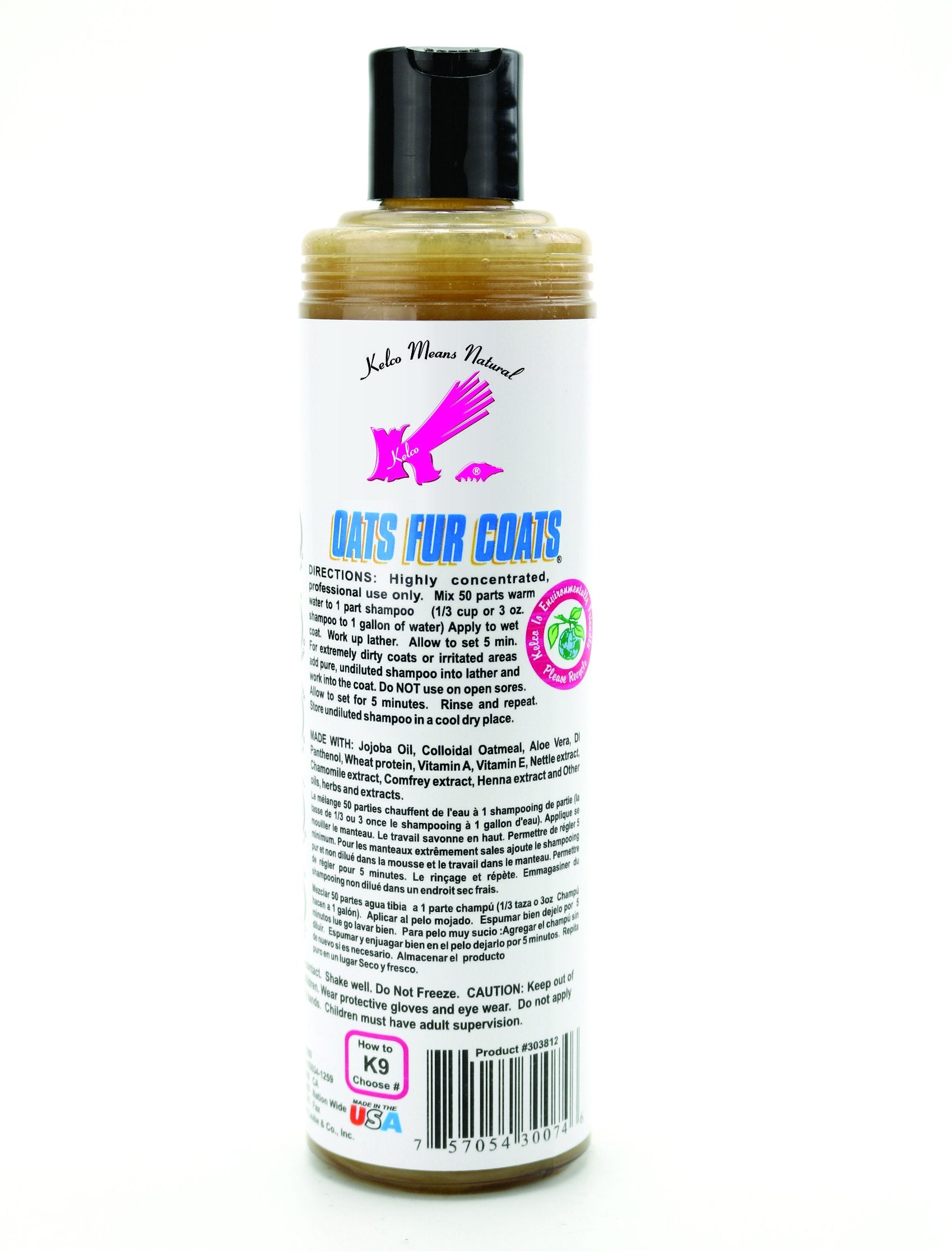 Kelco 50:1 Oats Fur Coats Shampoo, 11.7 fl.oz.