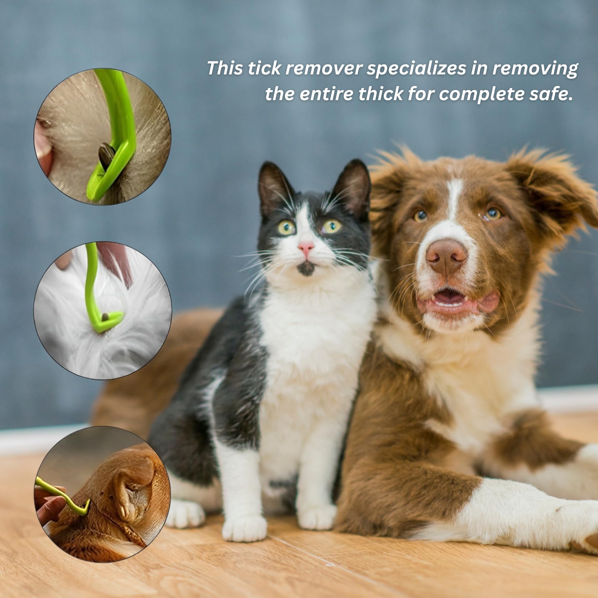 Tick Remover Tool - Safe & Easy Tick Remover For Humans And Pets - Effective Tick Remover For Cats And Dogs - Small To Xl Tick R