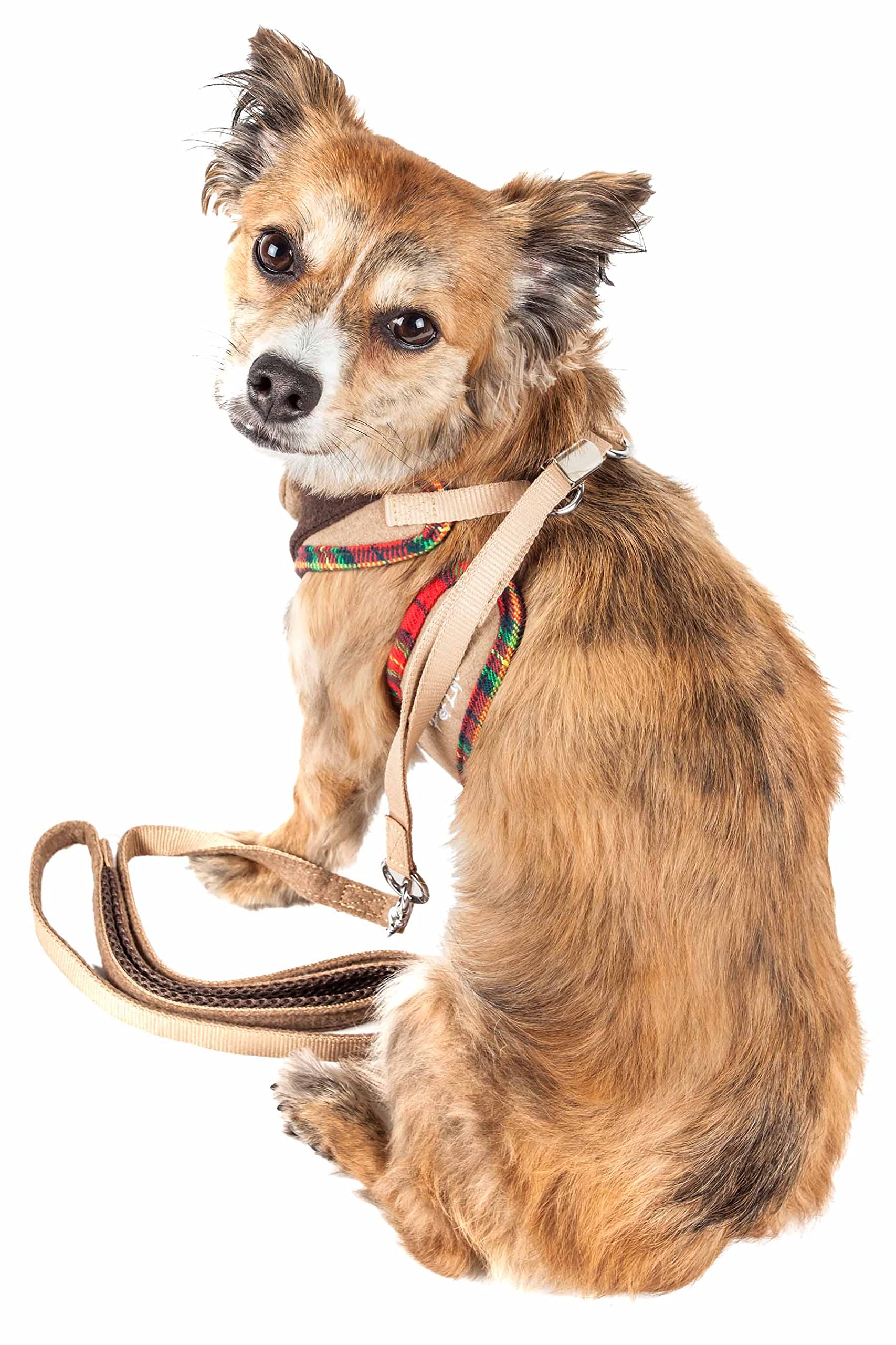 Pet Life  Luxe Collection Dapperbone 2-in-1 Adjustable Fashion Dog Harness and Leash with Dog Bowtie by Collar - Pet Harness wit