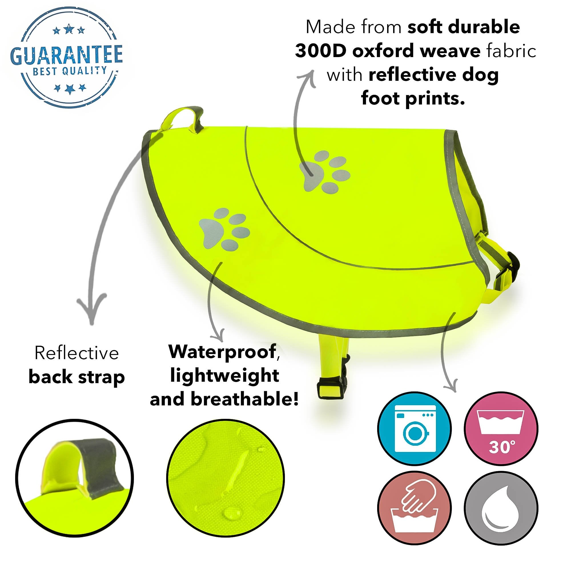 Funtone Colors Dog Hunting Vest Reflective Dog Vest - Dog Safety Vest with Elastic Strap, Comfortable Dog Reflective Vest, Refle