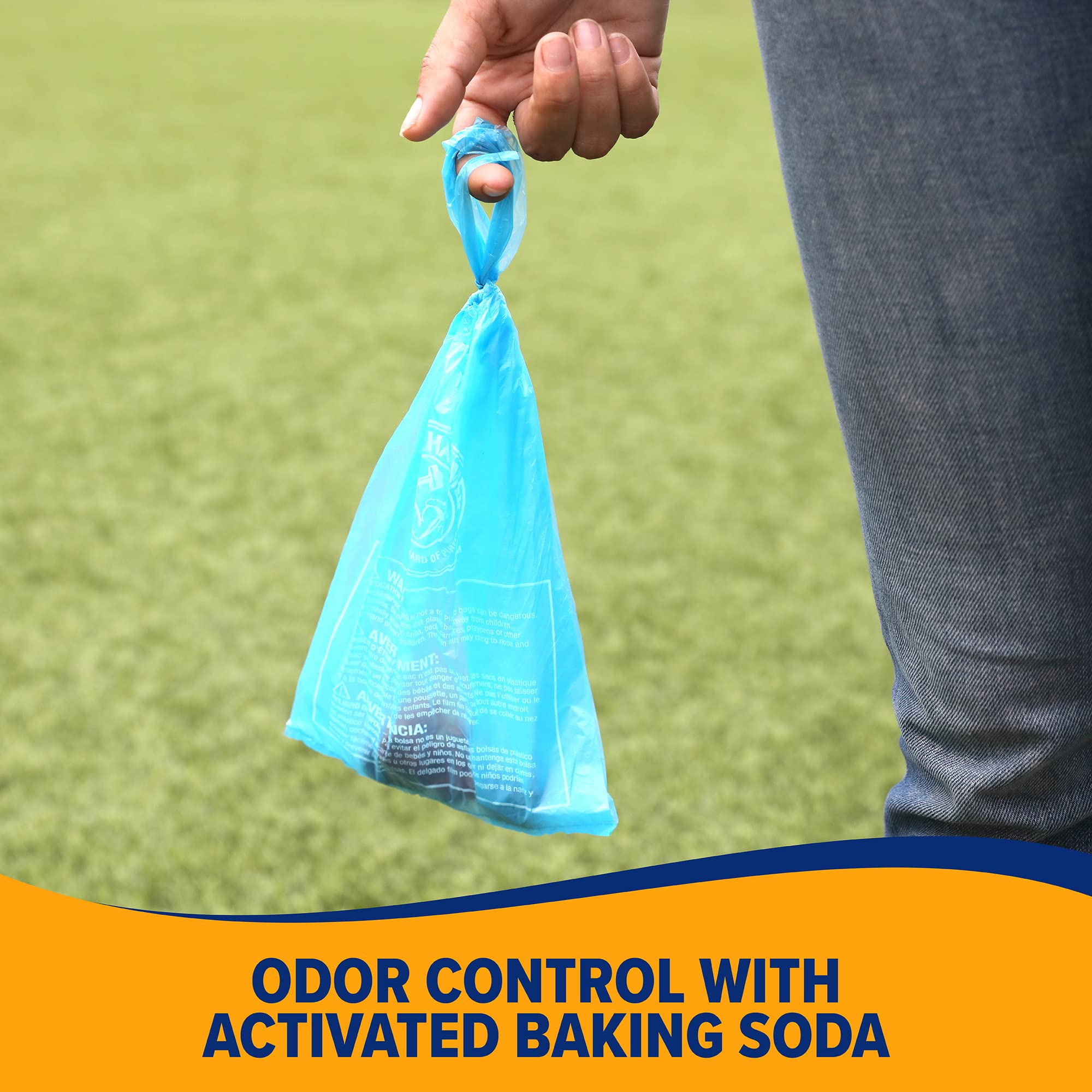Arm & Hammer 71041 Easy-Tie Waste Bags, Blue, 75 Count - Pack Of 1