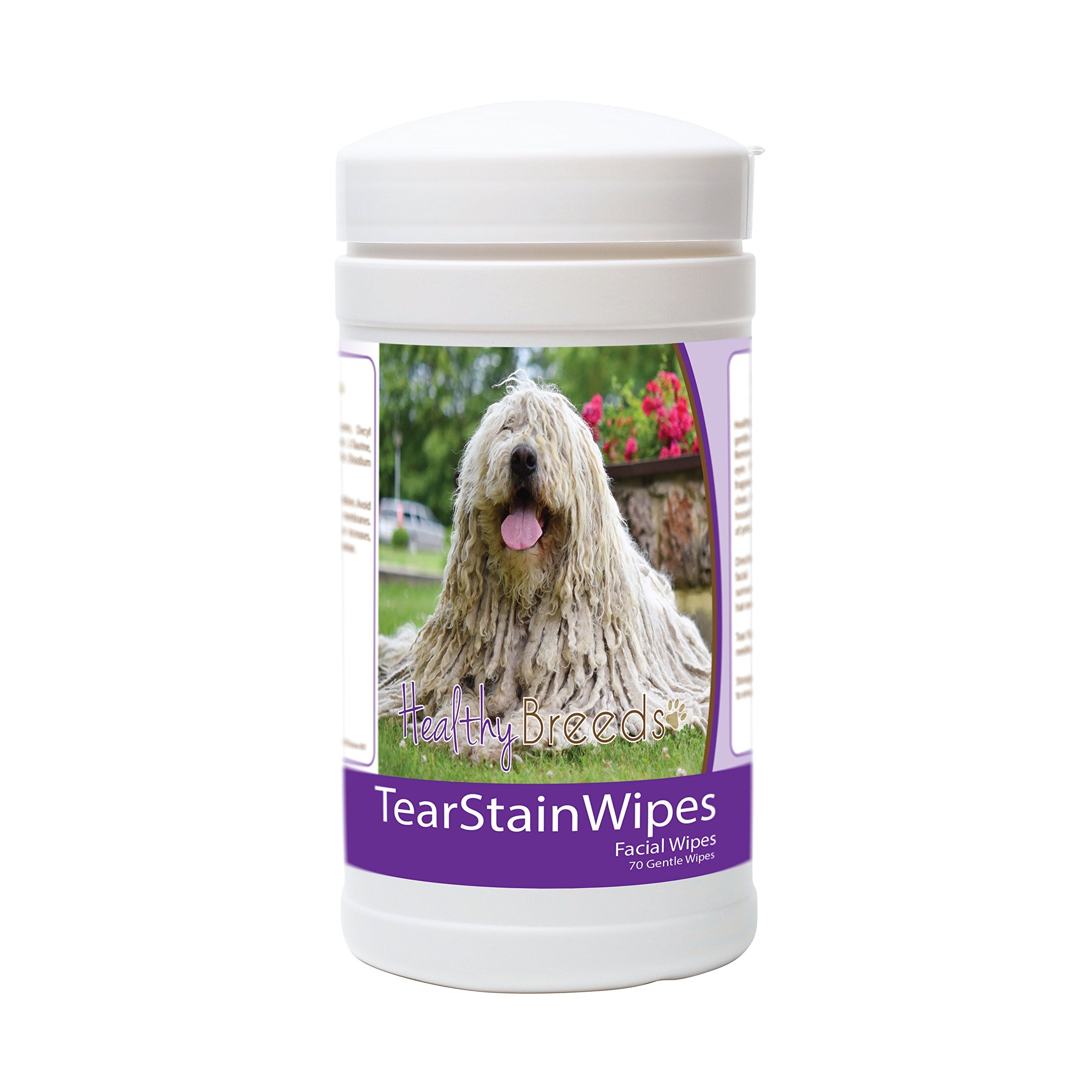 Healthy Breeds Komondorok Tear Stain Wipes 70 Count