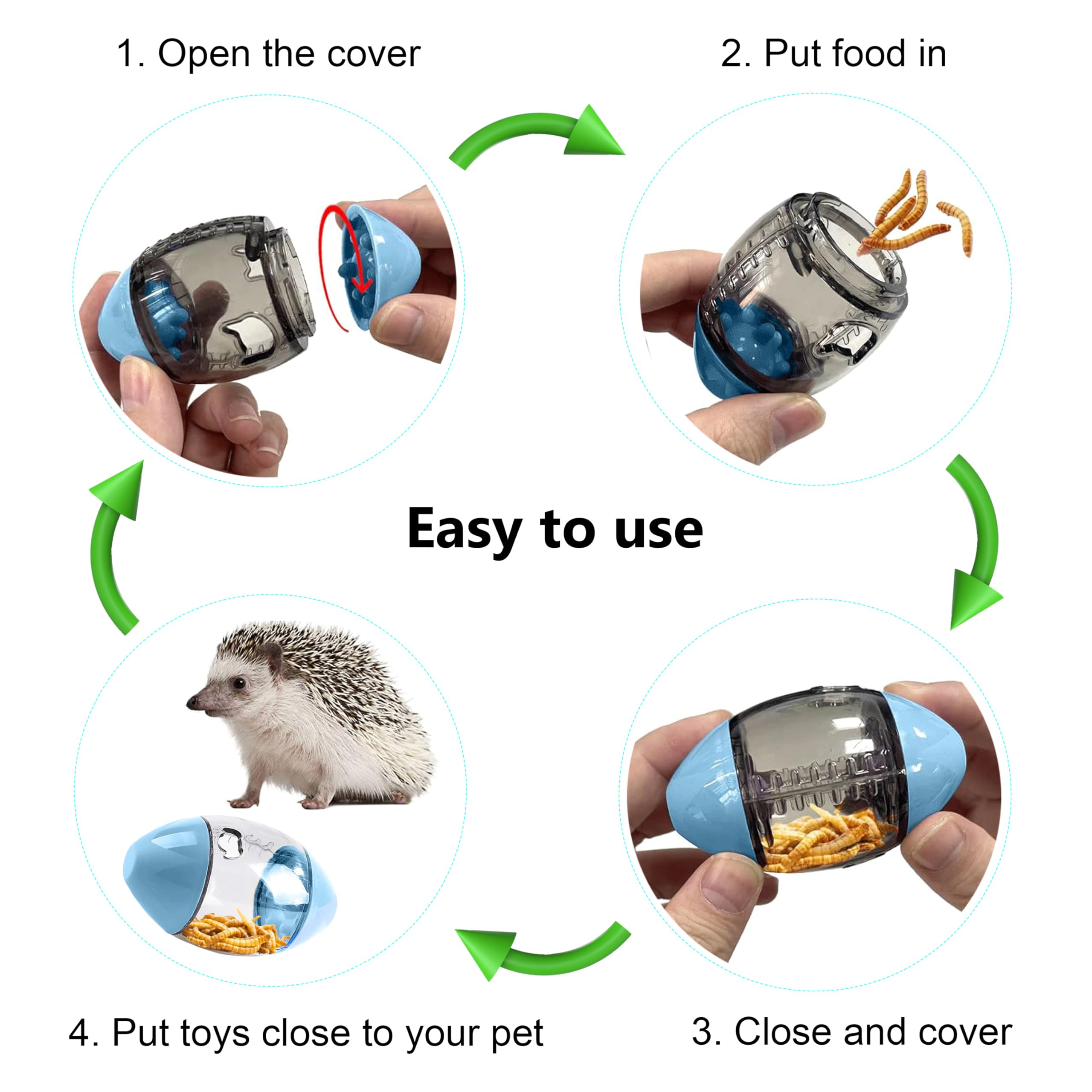 2Pcs Hedgehog Enrichment Toys - Supplies & Accessories For Cage, Including Toys For Hedgehogs