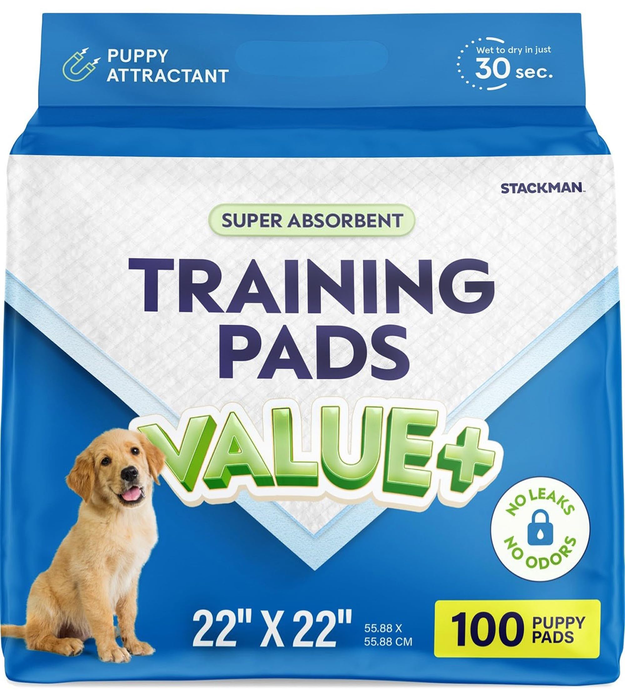 Puppy Pads Pet Pee Pads For Dogs & Puppy Training [100-Count] Potty Pads For Dogs 22'' X 22'' Leak-Proof Dog Pee Pads - Quick-Dr