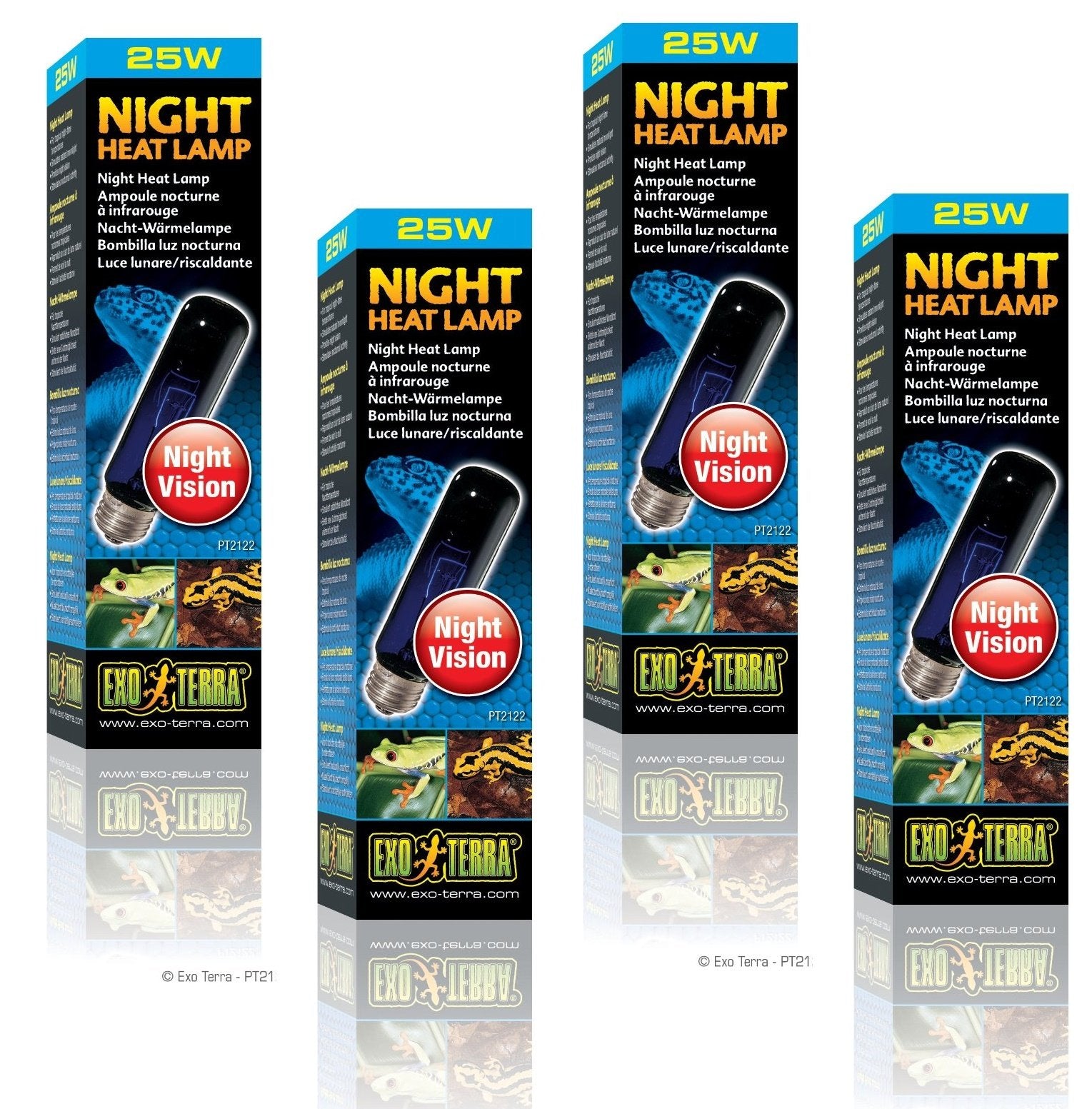 Exo Terra Night-Glo Moonlight Lamp, 25-Watt (4 Pack)