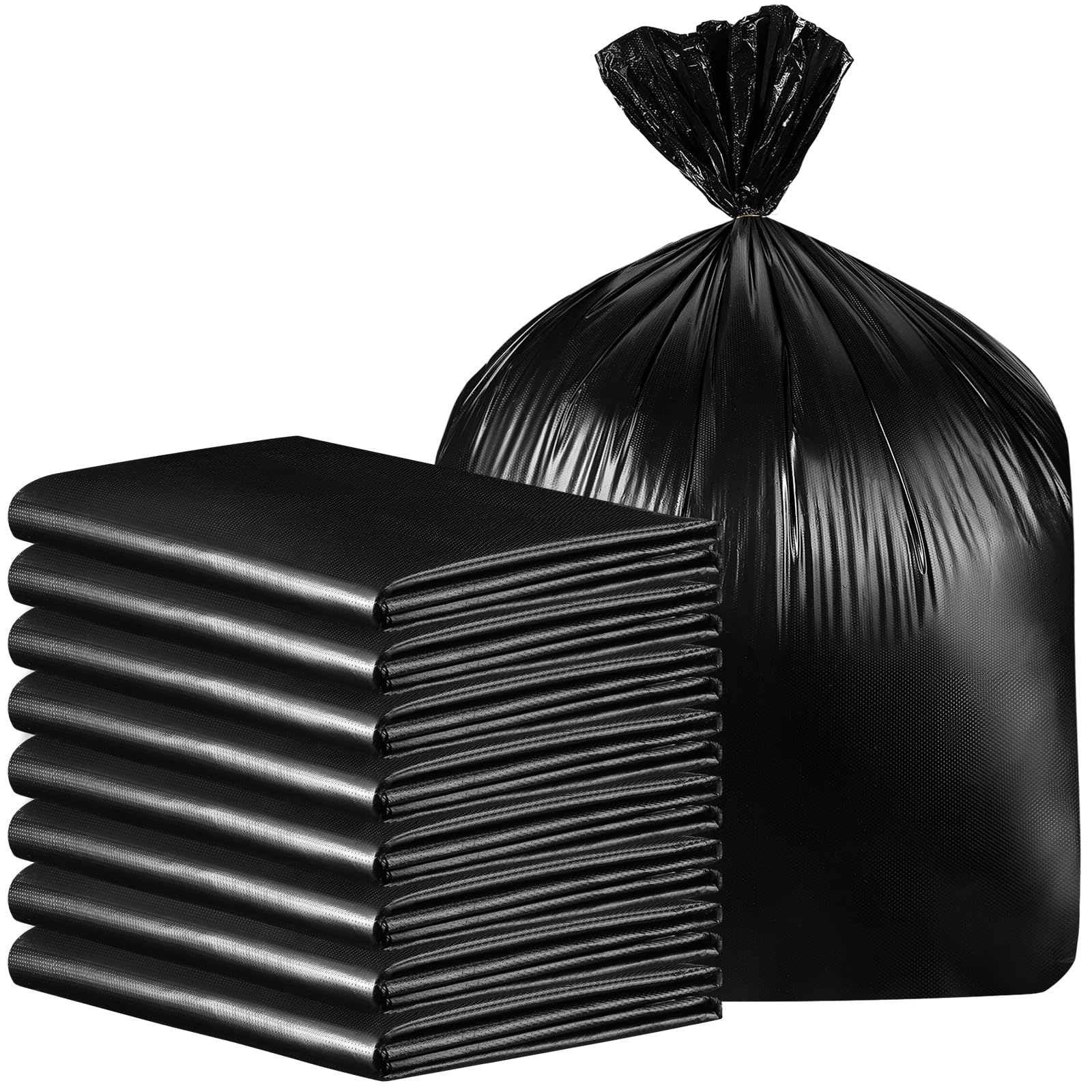 Dinifee 2 Packs 100Pcs Black Dog Waste Bags 26' W X 33' L Dog Waste Station Can Liners Heavy Duty Thick Large Poop Bags For Pe