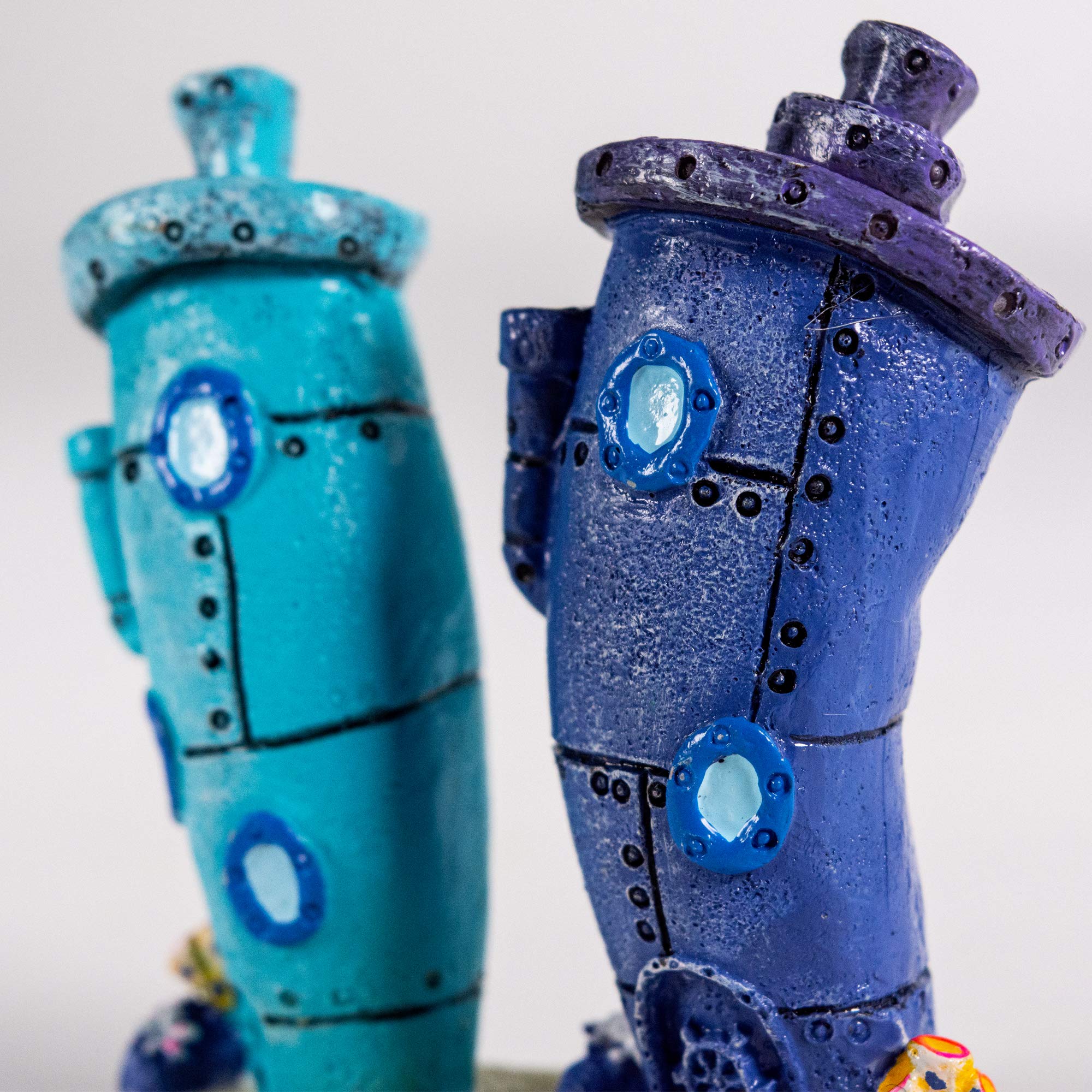 Penn-Plax Spongebob Bikini Bottom Homes Aquarium Ornament - Medium Multicolor Decoration for Fish Tanks