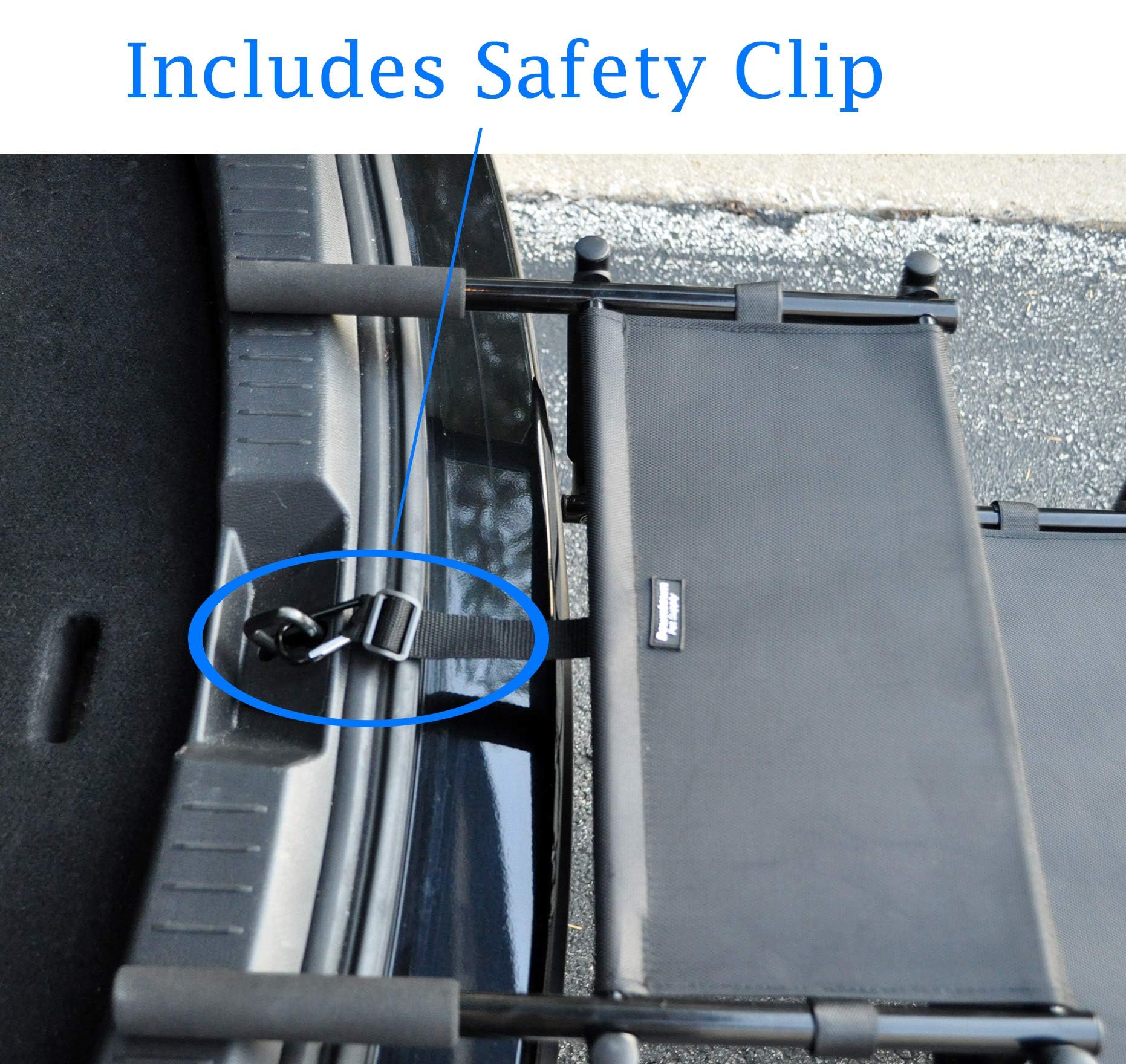 Downtown Pet Supply - Foldable Dog Stairs For Car - Safe & Portable Pet Ramp For Large Dogs With Rubber Traction Mat & Rubber Feet - Suv, Truck, Van & Car Accessories - 20 To 30 In Adjustable Height