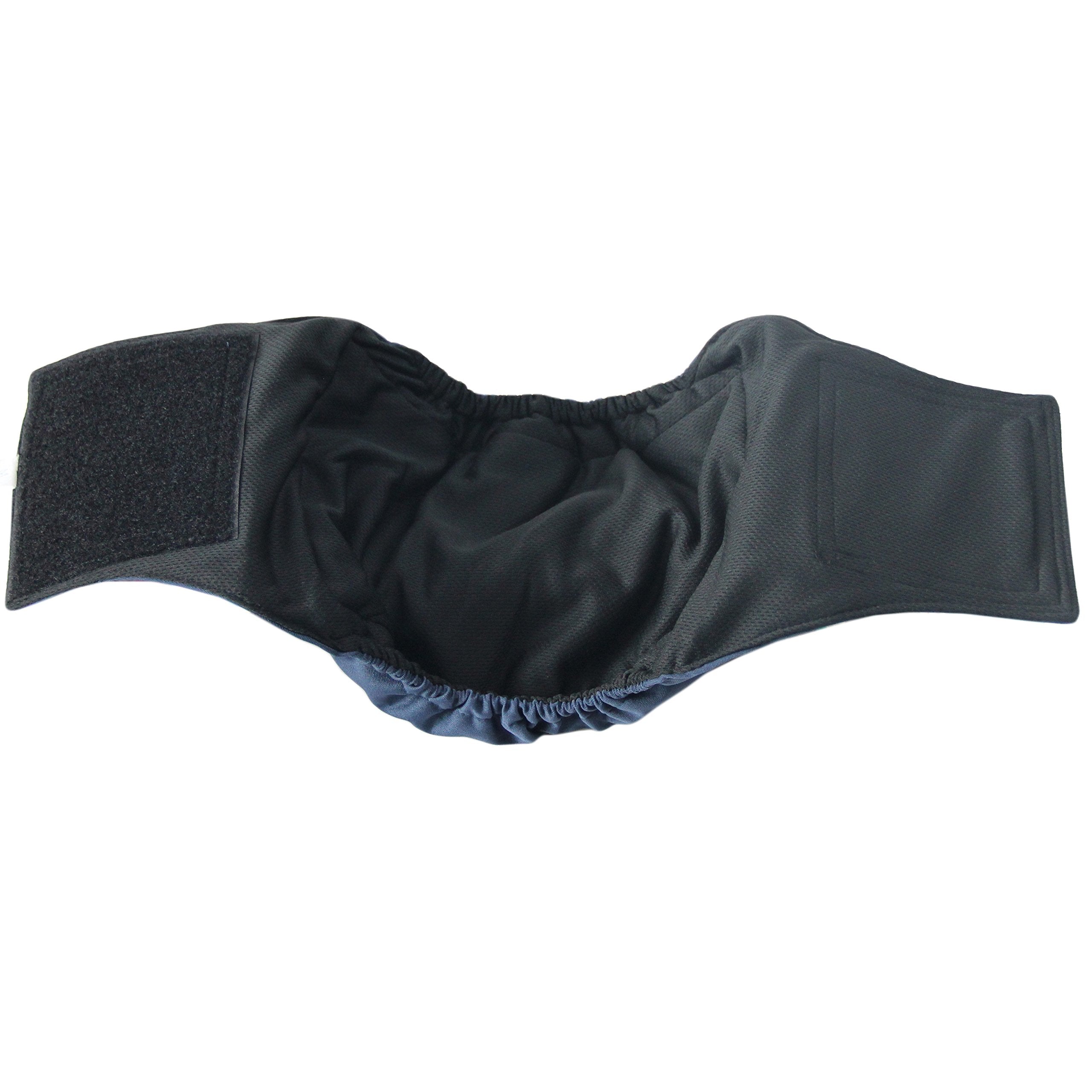 Paw Legend Washable Dog Belly Band Wrap Diapers For Male Dog  High Absorbing Puppy & Doggy Diapers Male (3 Pack,Army,Grey,Navy,S
