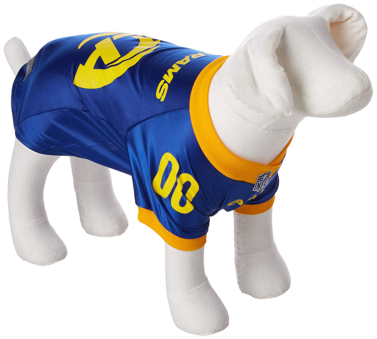 Littlearth Unisex-Adult Nfl Los Angeles Rams 1 Premium Pet Jersey, Team Color, Large