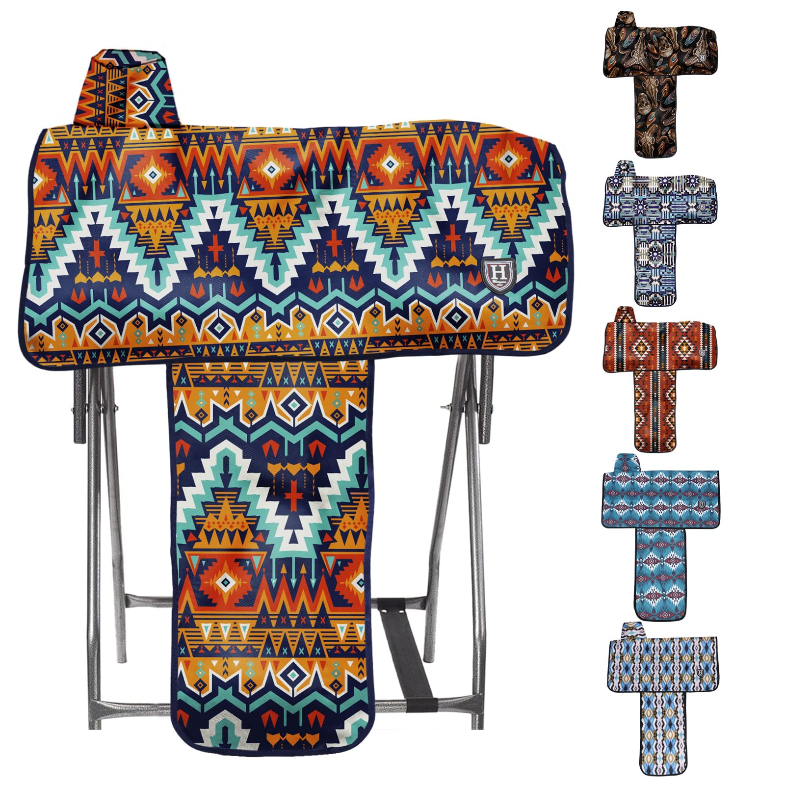 Harrison Howard Sturdy Waterproof Western Saddle Cover With Stylish Prints That Stand Out Keep Your Saddle In Pristine Condition