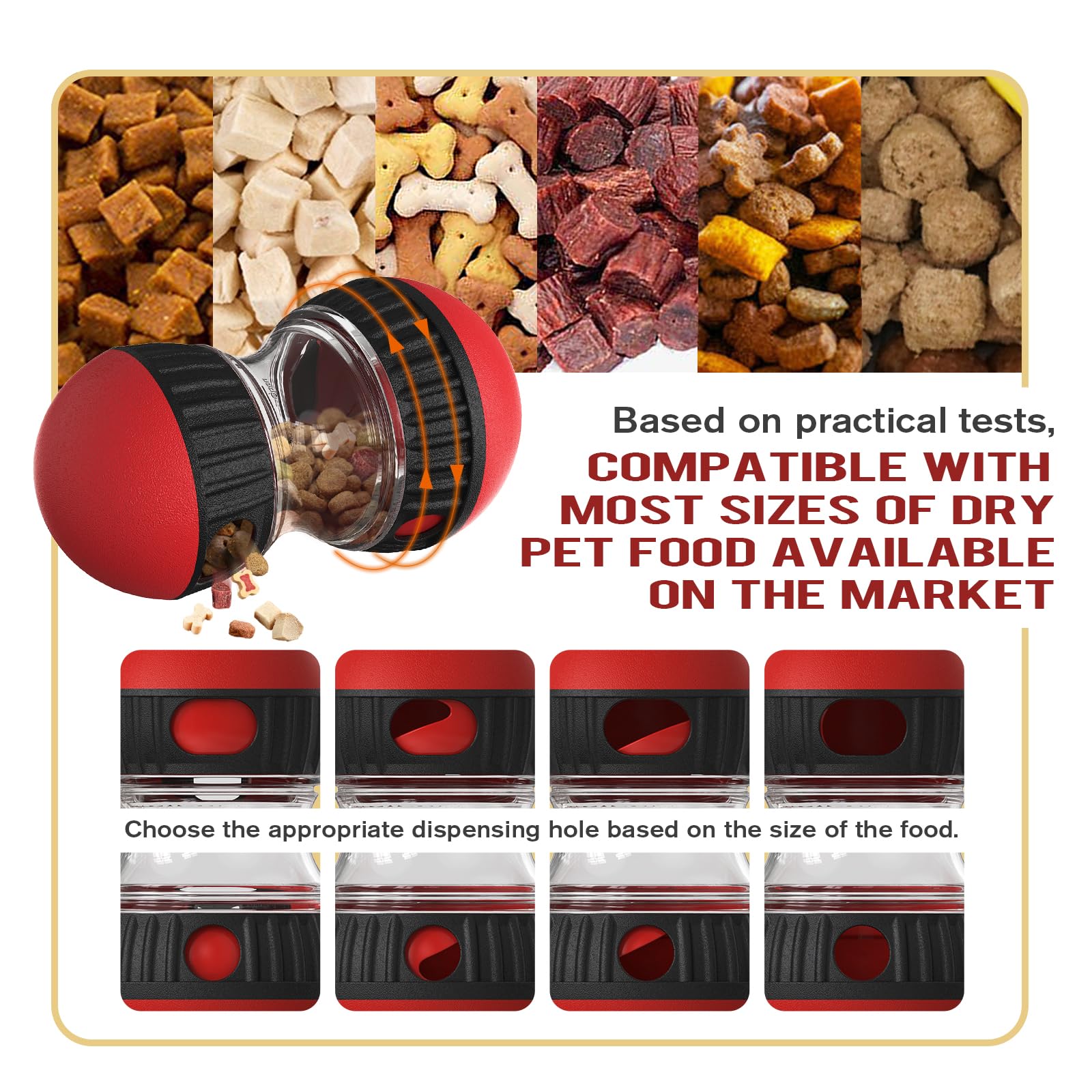Interactive Dog Puzzle Toy - Mental Stimulation Rolling Treat Dispenser Ball & Slow Feeder Bowl Combo Set | Keeps Your Beloved D
