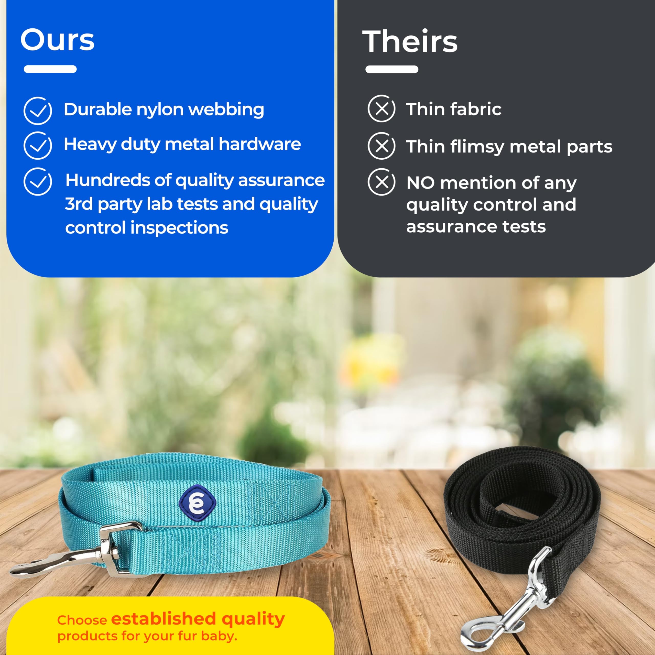 Blueberry Pet Essentials Durable Classic Dog Leash | Basic Nylon Dog Leash | 5Ft. X 5/8' Small Dog Leash | Royal Blue Dog Leash | Standard Dog Leashes & Lightweight Dog Leash For Training