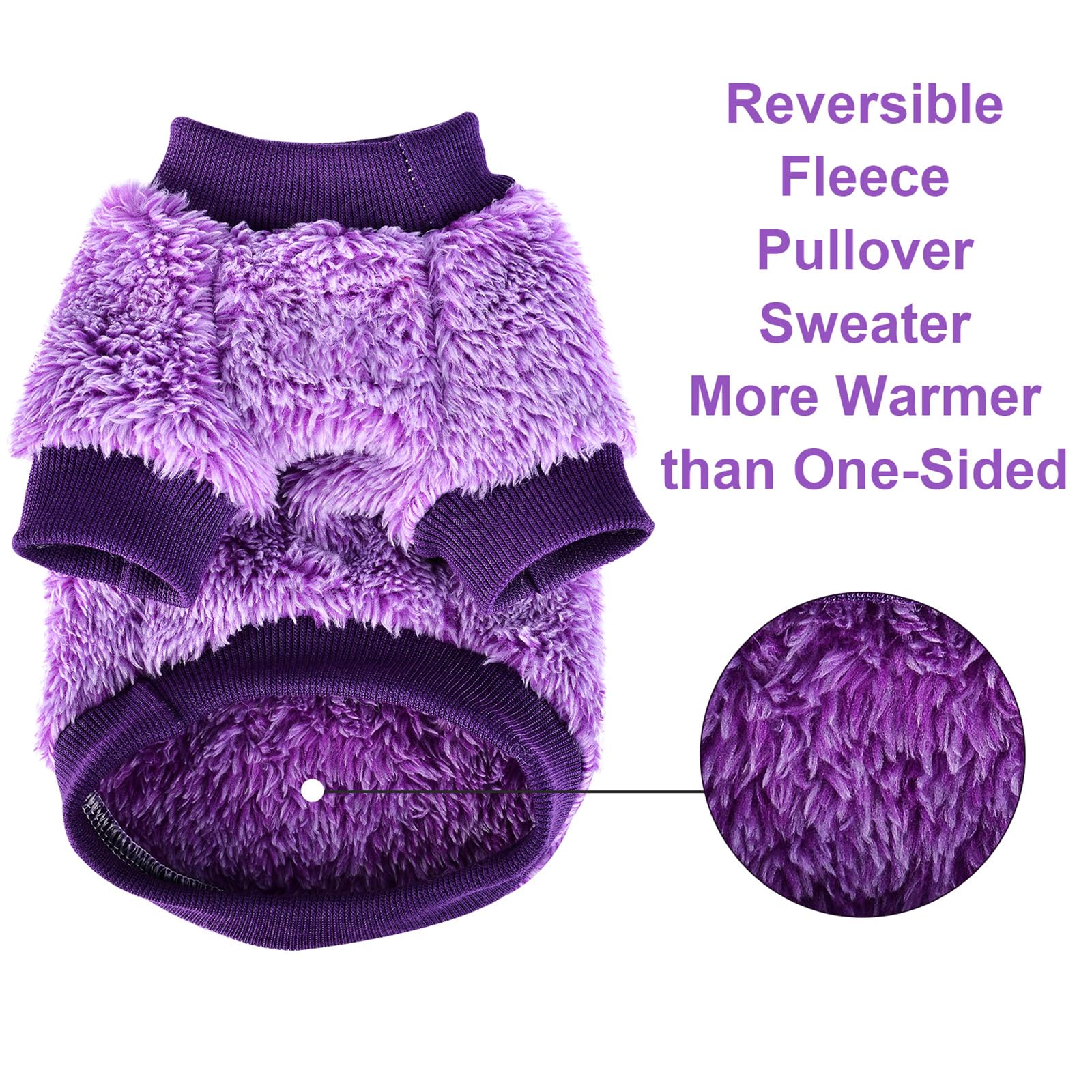 Kosiyi Dog Sweaters For Small Dogs Girl Boy, Puppy Clothes Chihuahua Teacup Yorkie Fleece Sweaters Spring Winter Warm Sweater Ti