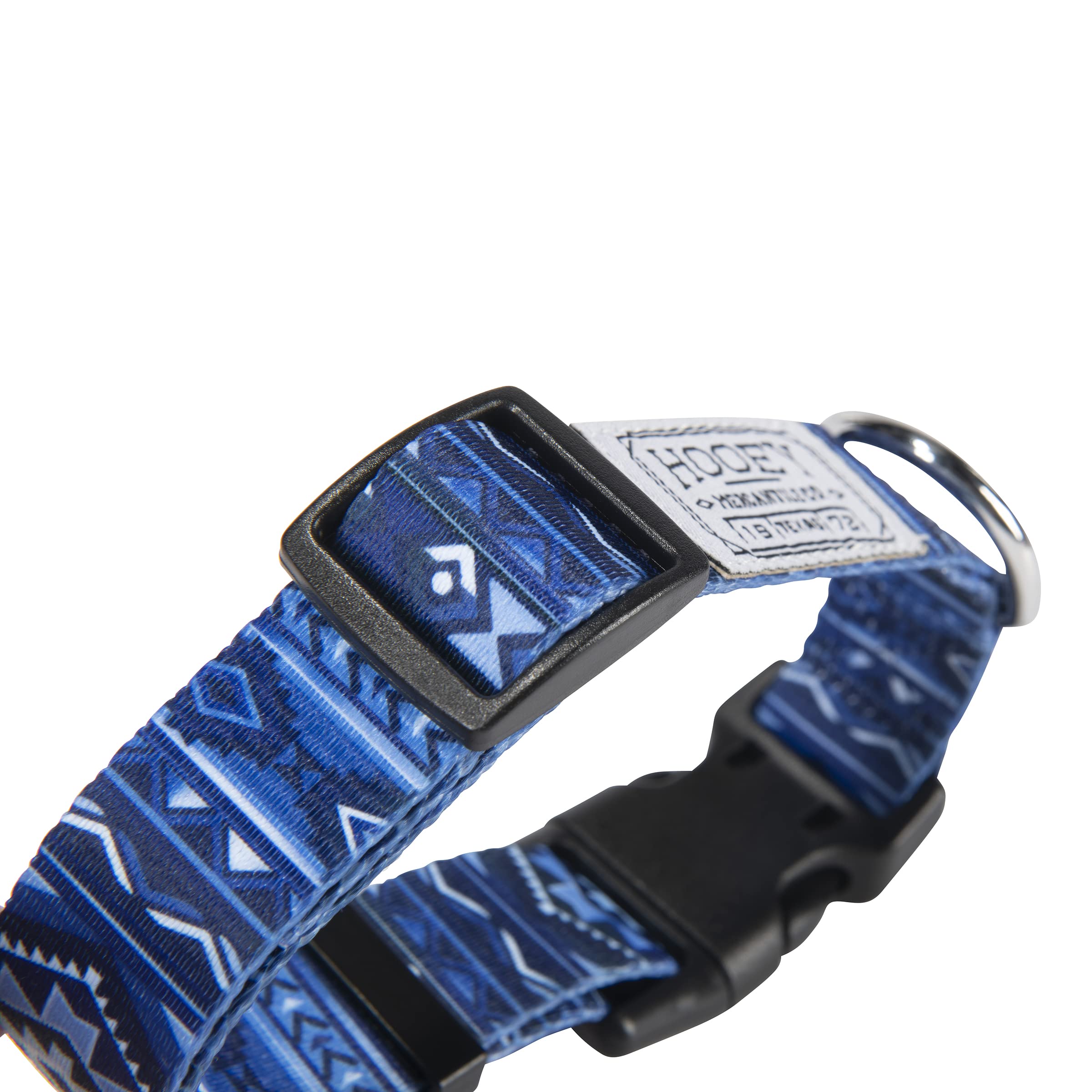 Hooey Nomad Dog Collar, Durable Polyester Webbing Collar With Graphic-Inspired Prints, Ombre Aztec, Large