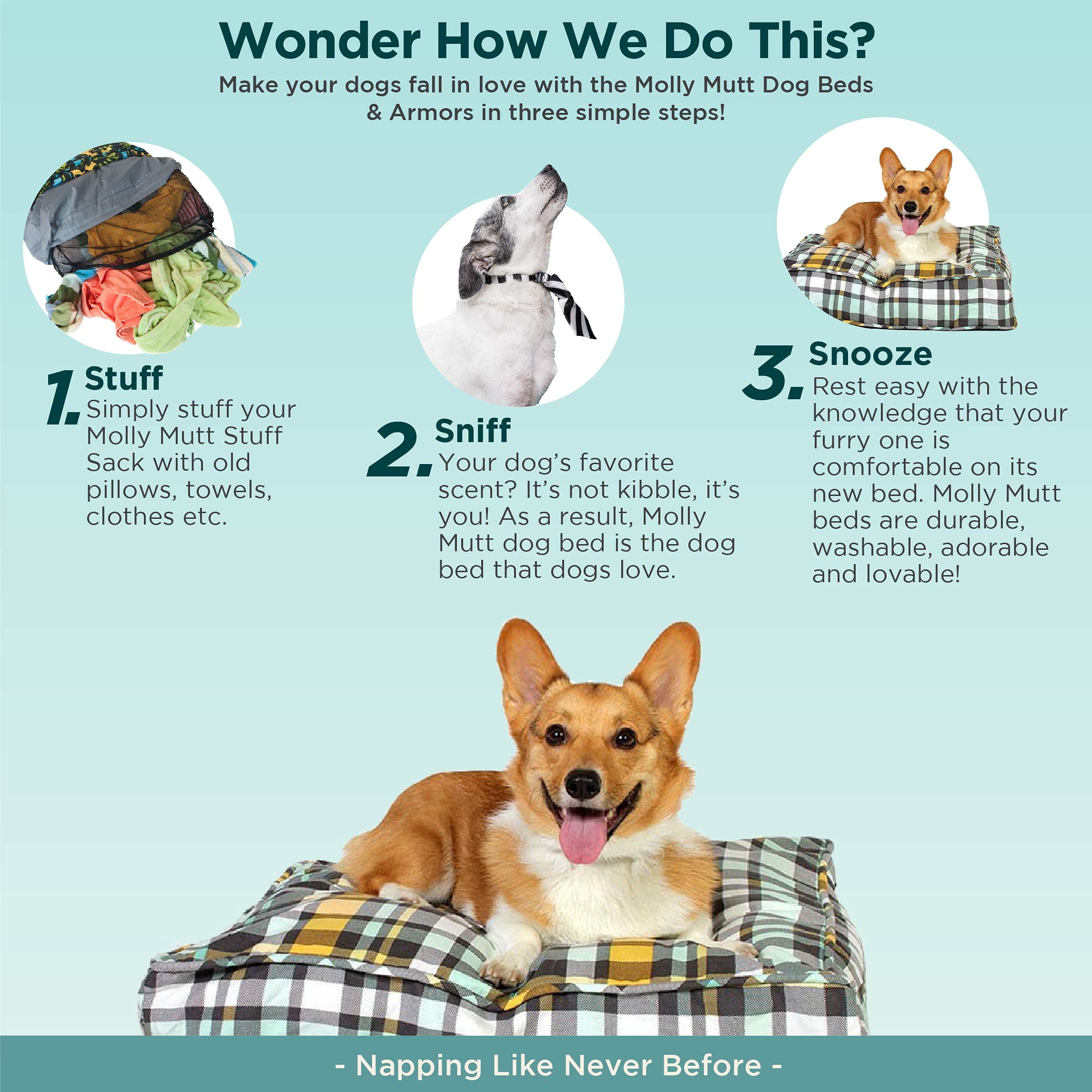 Molly Mutt Dog Bed Liner, Water-Resistant Bed Liner For Dog Bed, Puppy Bed, Or Cat Bed, Zippered, Polyester Cover, Durable, Washable, And Free Of Harmful Chemicals, Round, 36' X 5'