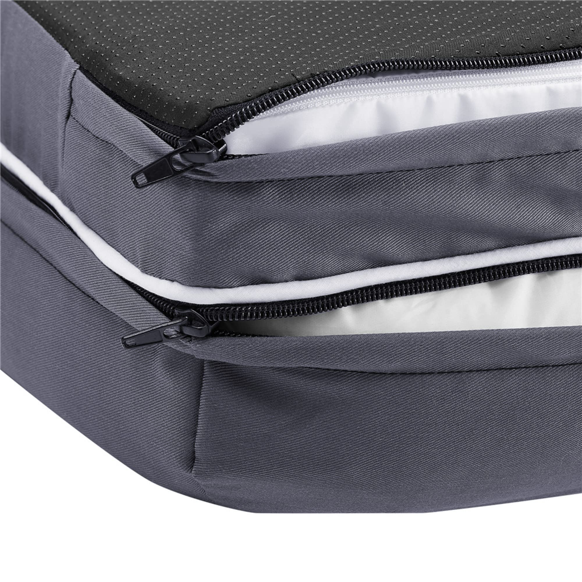 Ruff N Roo Large Waterproof Bolster Cotton And Memory Foam Dog Bed With Non-Slip Bottom, Multiple Sizes